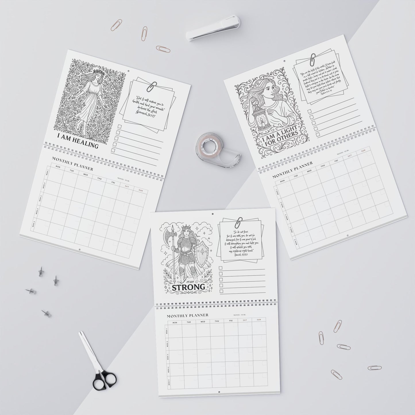 Inspirational Christian Wall Calendar & Monthly Planner – A Healing Gift of Hope and Organization