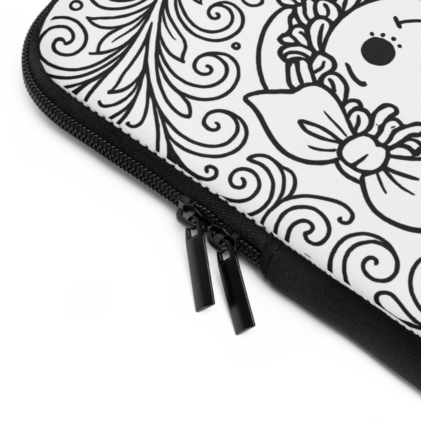 Delta Gamma Raggedy Ann Laptop Sleeve — Black & White Decorative Protective Case