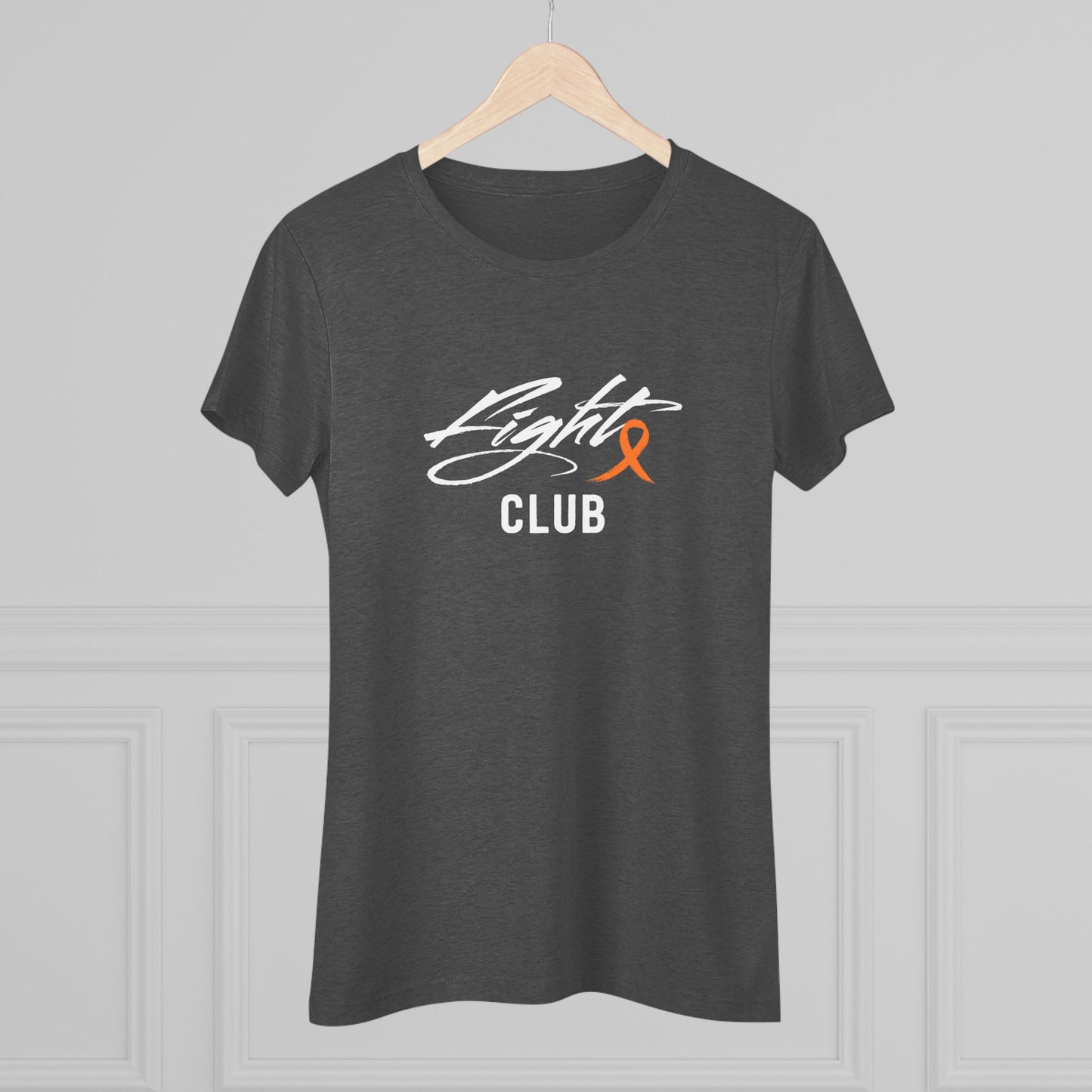 Lightweight Women's Tee with Orange Awareness Ribbon, Cancer Awareness Shirt, Gift for Her, Support Tee, Casual Wear
