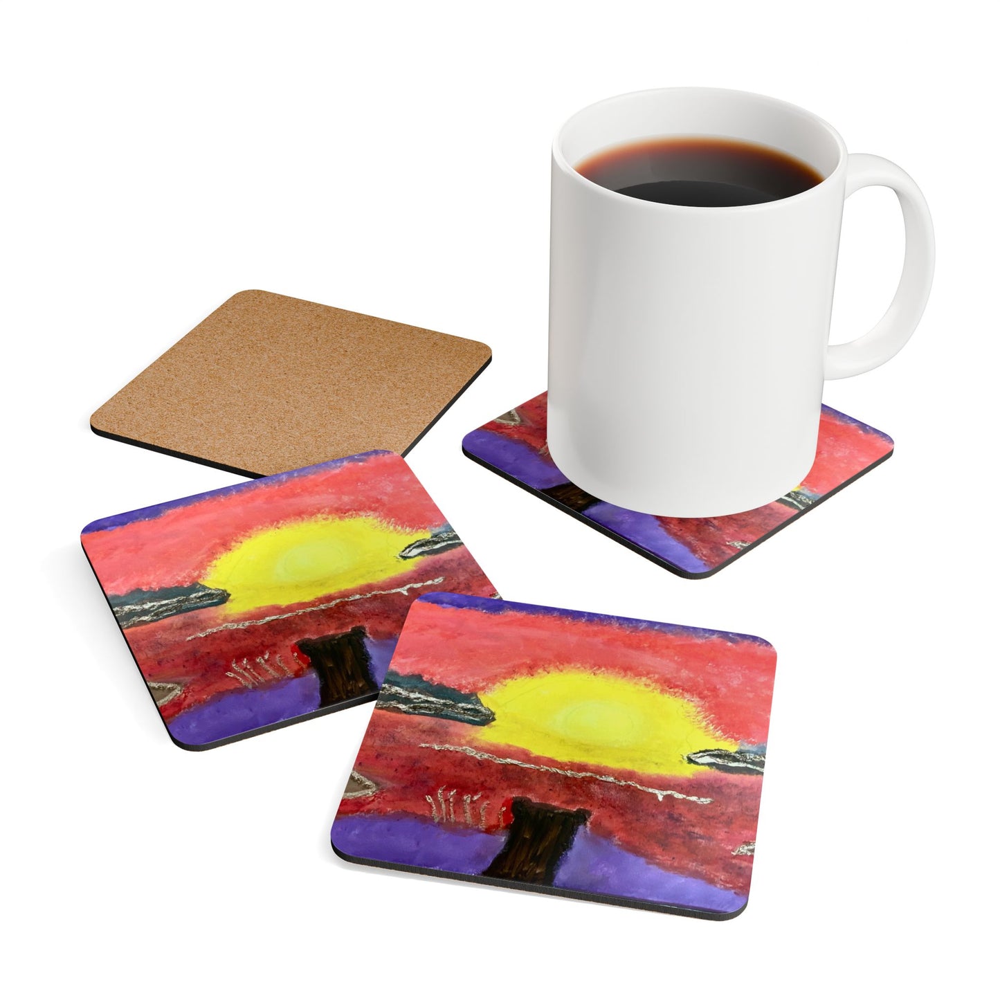 ScART (Scar Art) Coasters by artist Lisa Furtado-Morin