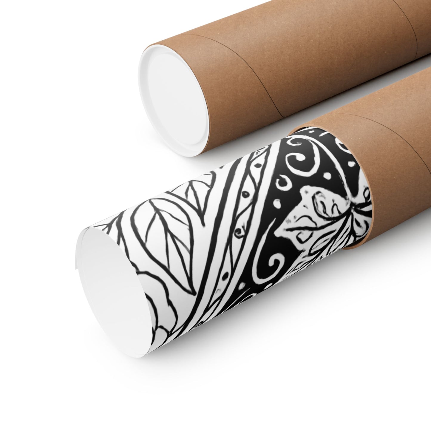 Colorable Ivy Leaf Poster