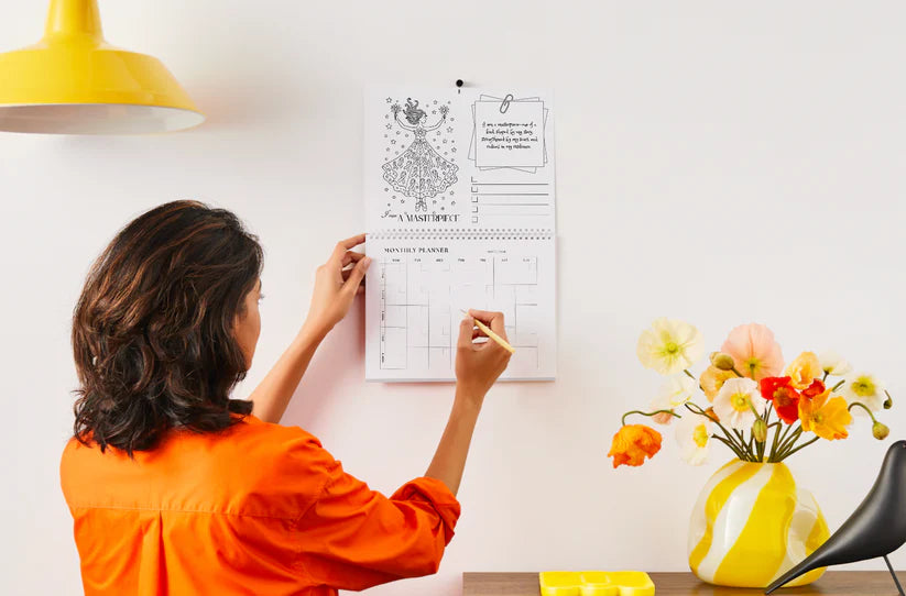 Colorable Undated Wall Calendar & Monthly Planner – A Healing Gift of Hope and Organization