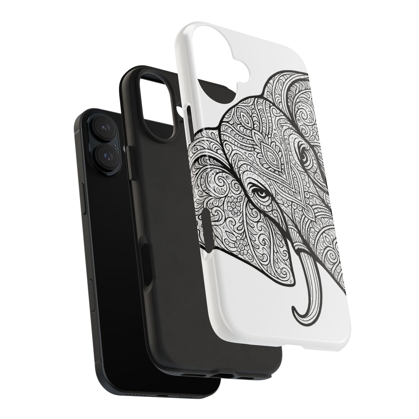 Elephant Design Tough Phone Cases | Tough Protective Cases for Animal Lovers, Gifts for Birthdays, Eco-Friendly, Artistic Phone Accessories