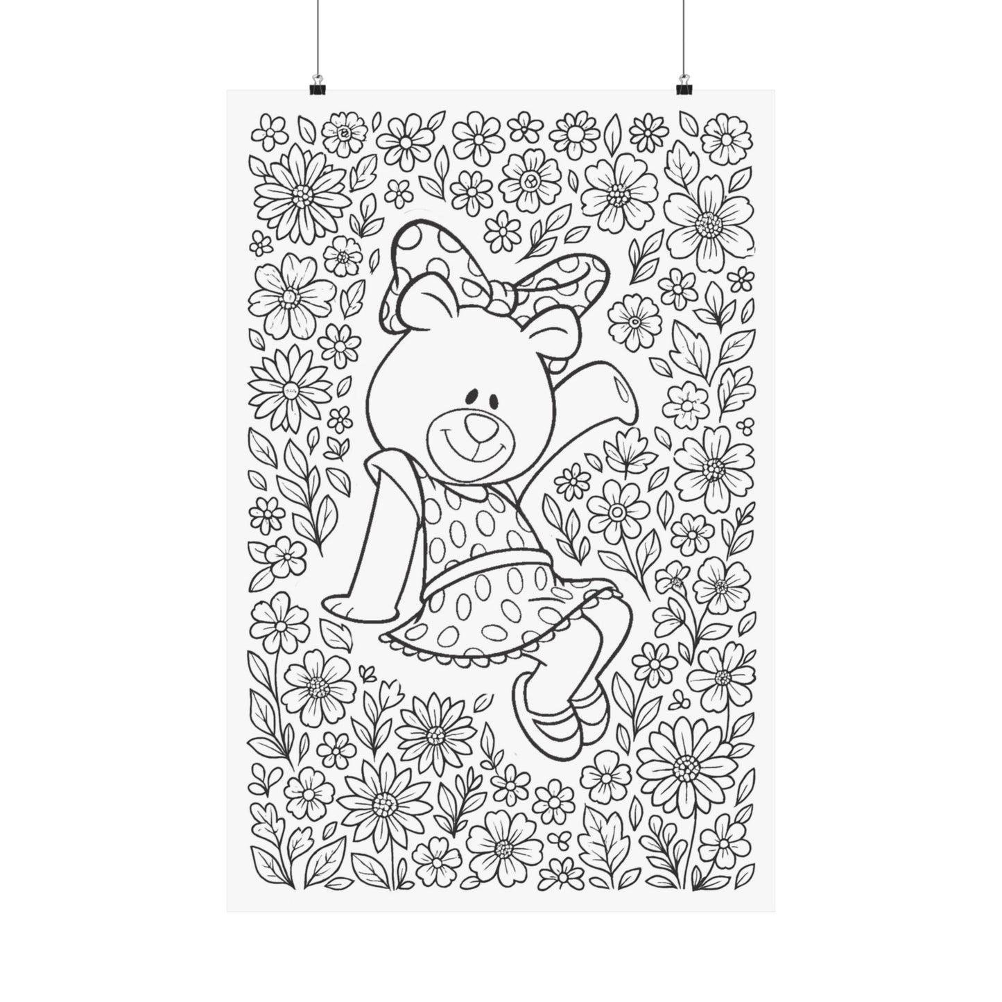 Colorable BetXi Bear Poster