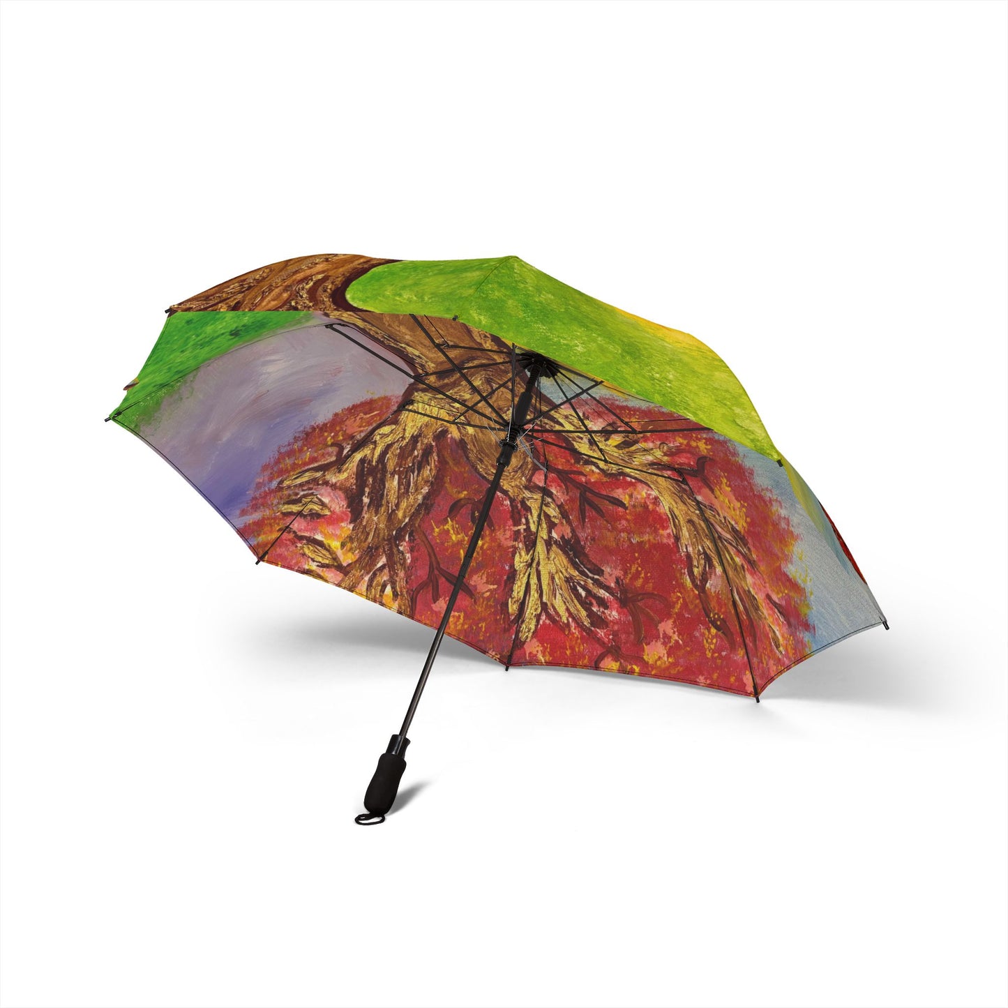 Vibrant Art Umbrella - featuring art from ScART - (Scar Art).  Artist:  Marie "From Darkness to Light"