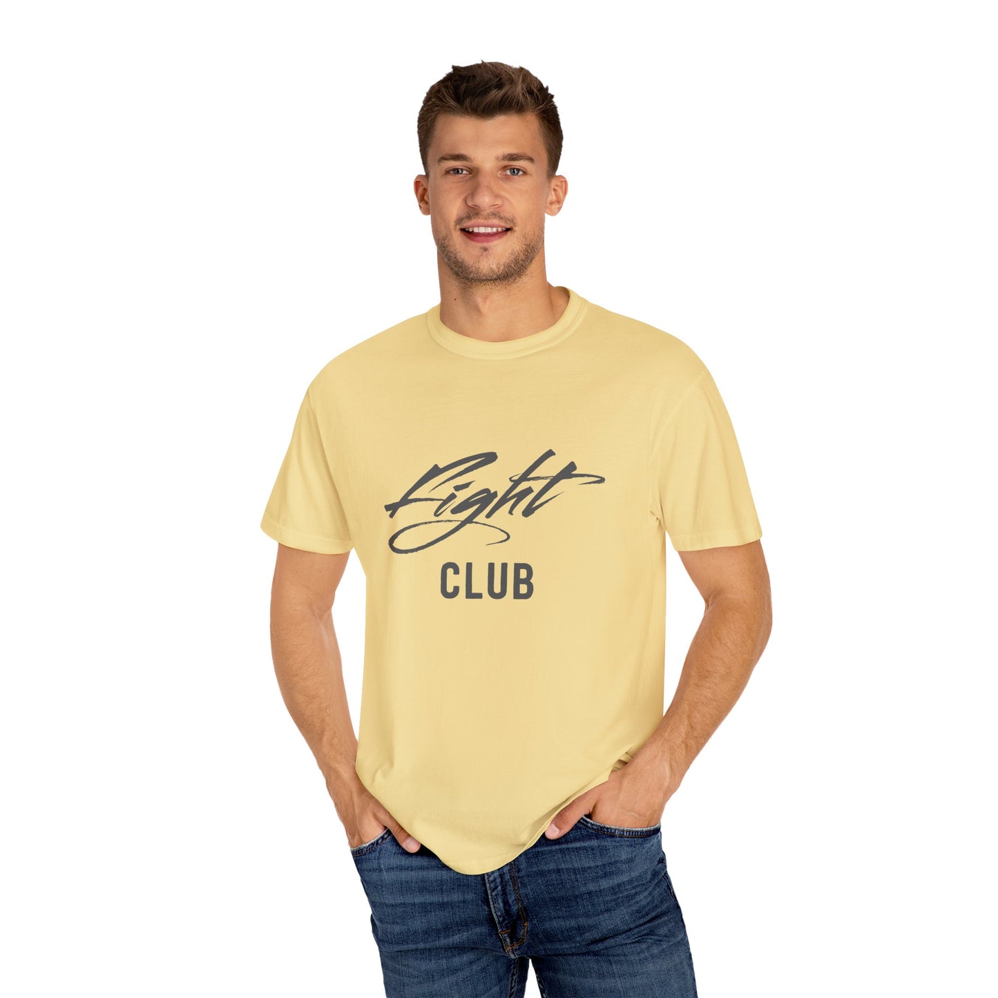 Fight Club Unisex Garment-Dyed T-shirt, Casual Wear, Gift for Movie Lovers, Trendy Outfit, Birthday Present, Comfortable Tee