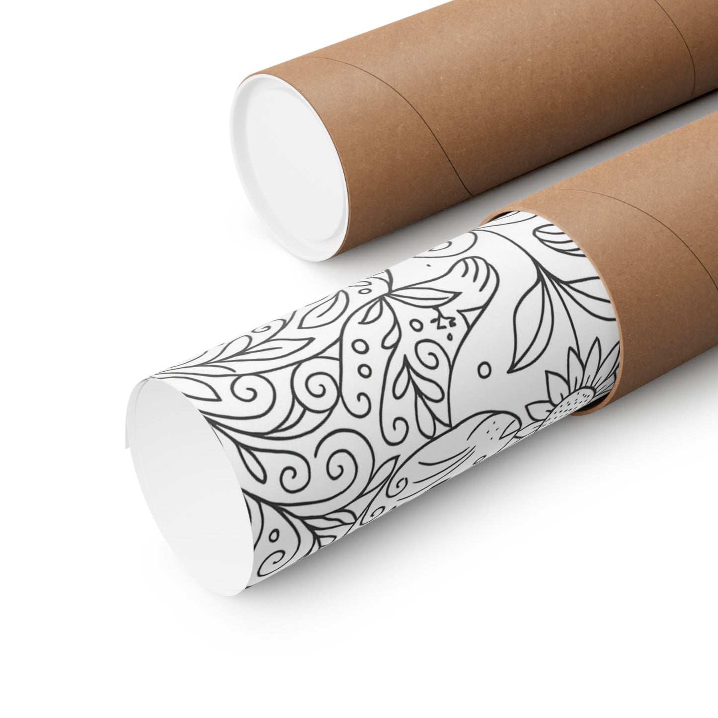 Colorable Squirrel Poster