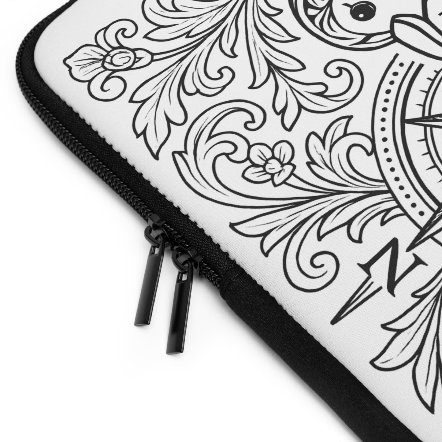 Theta Phi Alpha Penguin Laptop Sleeve — Black & White Decorative Protective Case