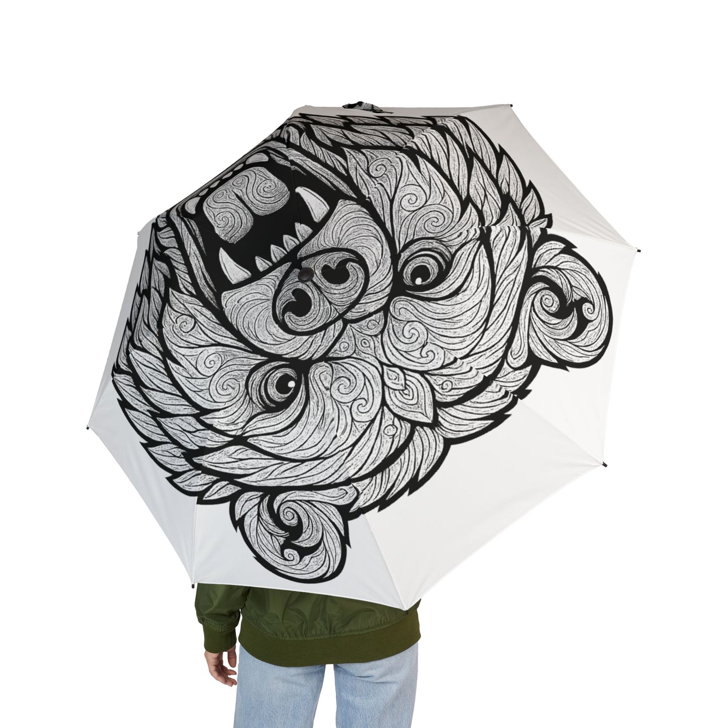 Ole Miss-inspired Elegant Design Umbrella, Stylish Travel Umbrella, Unique Gift for Her, Rainy Day Accessory, Foldable Sunshade