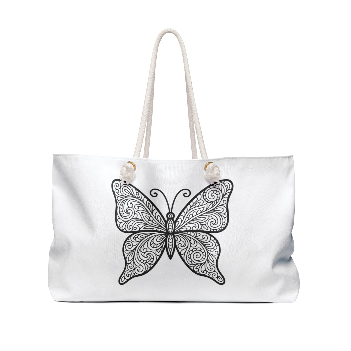 Butterfly Weekender Bag, Travel Tote, Beach Bag, Gym Bag, Overnight Bag, Gift for Nature Lovers, Butterfly Design