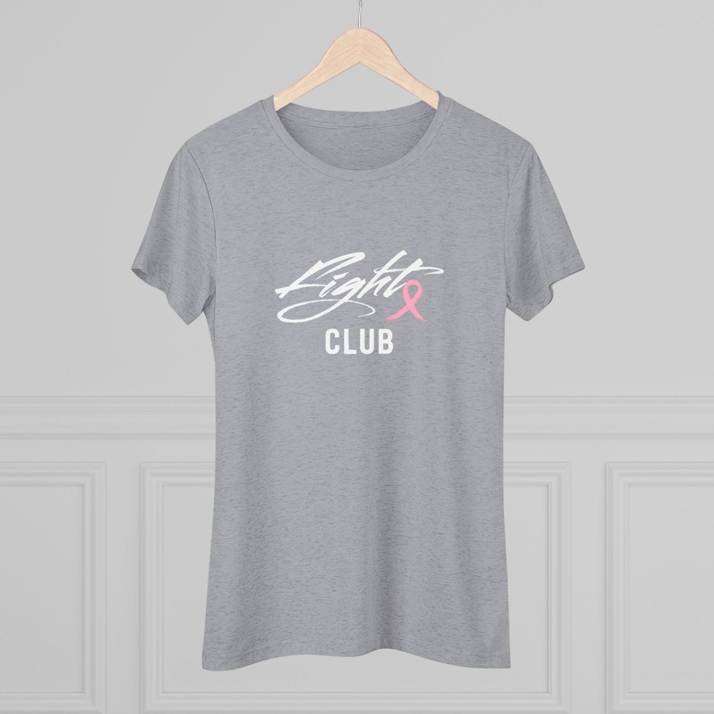 Lightweight Women's Tee with Pink Awareness Ribbon, Cancer Awareness Shirt, Gift for Her, Support Tee, Casual Wear