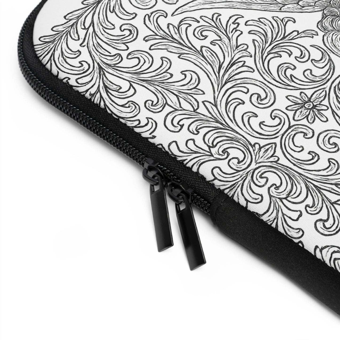 Pi Beta Phi Angel and Arrow Laptop Sleeve — Black & White Decorative Protective Case