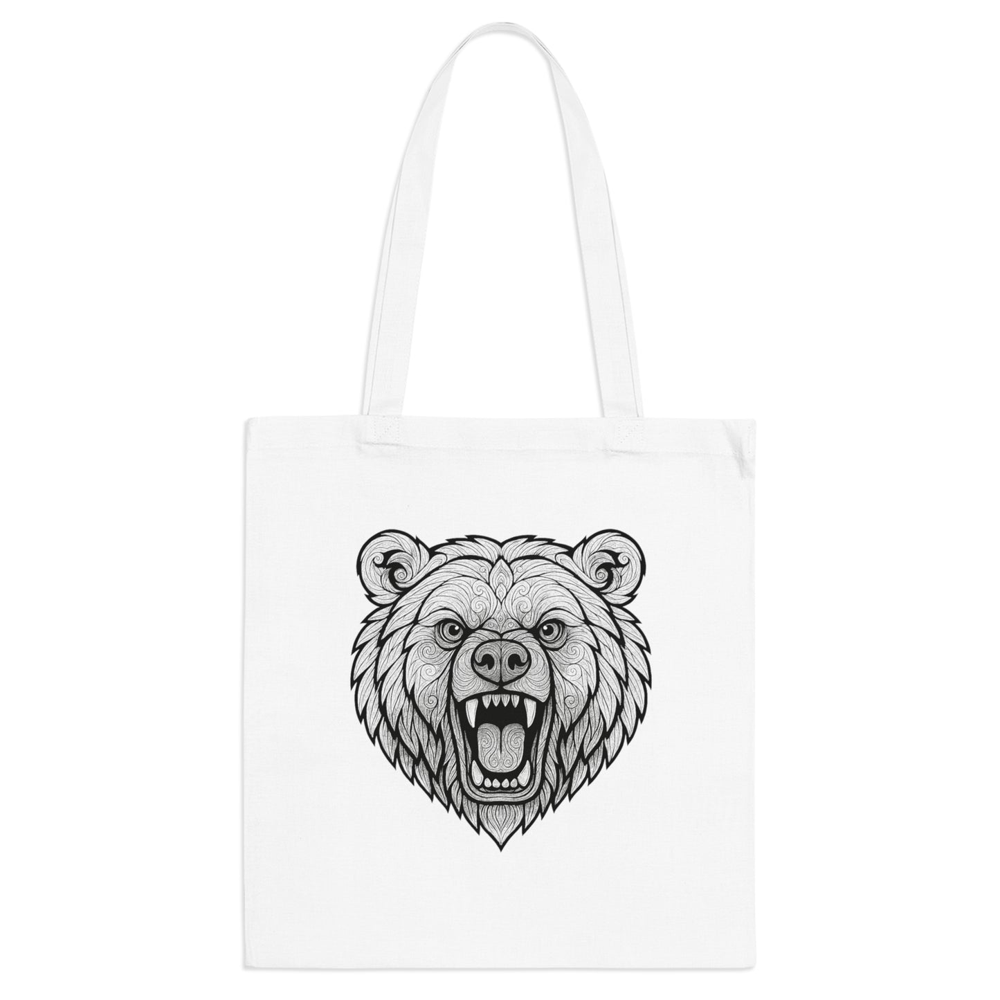 Ole Miss Rebel Bear Tote Bag, Eco-Friendly Shopping Bag, Wild Animal Lover Gift, Festival Carry-All, Beach Bag, Hiking Accessory, Nature Enthusiast