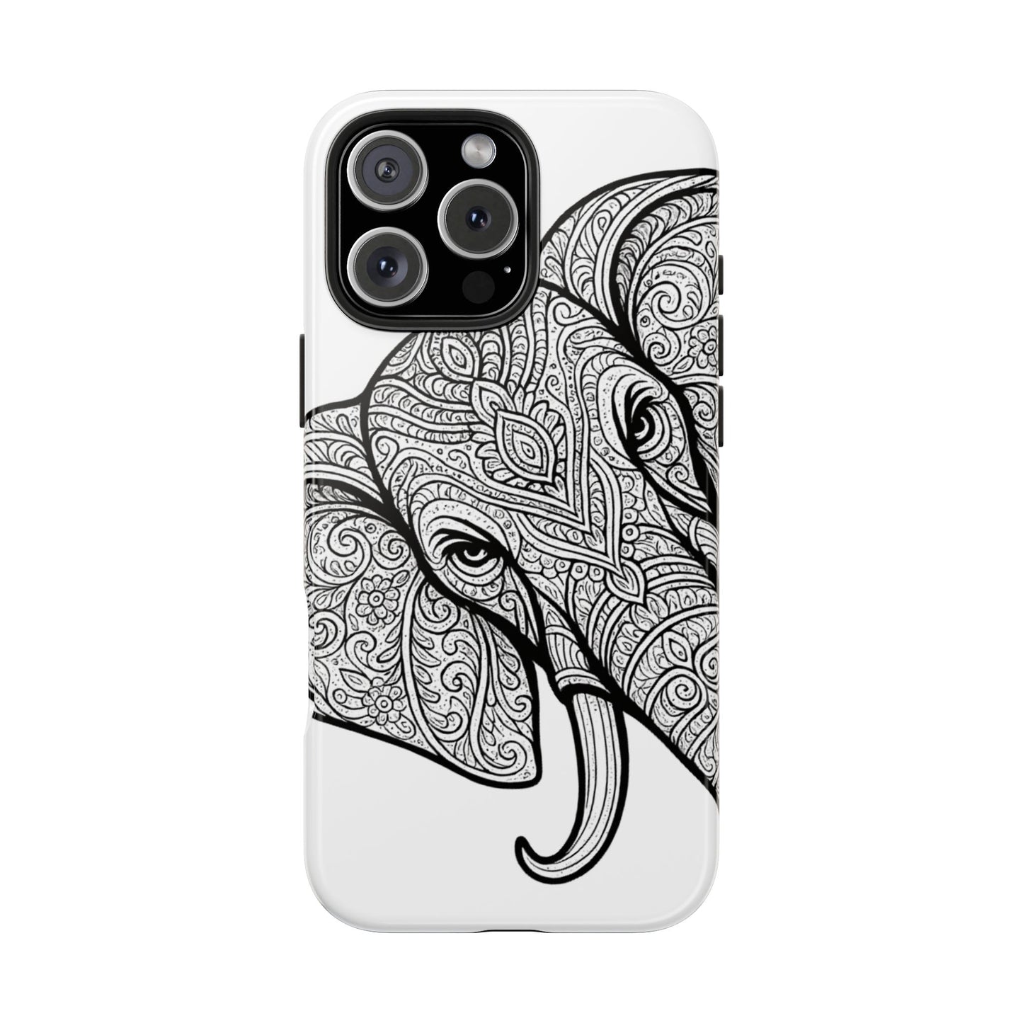 Elephant Design Tough Phone Cases | Tough Protective Cases for Animal Lovers, Gifts for Birthdays, Eco-Friendly, Artistic Phone Accessories
