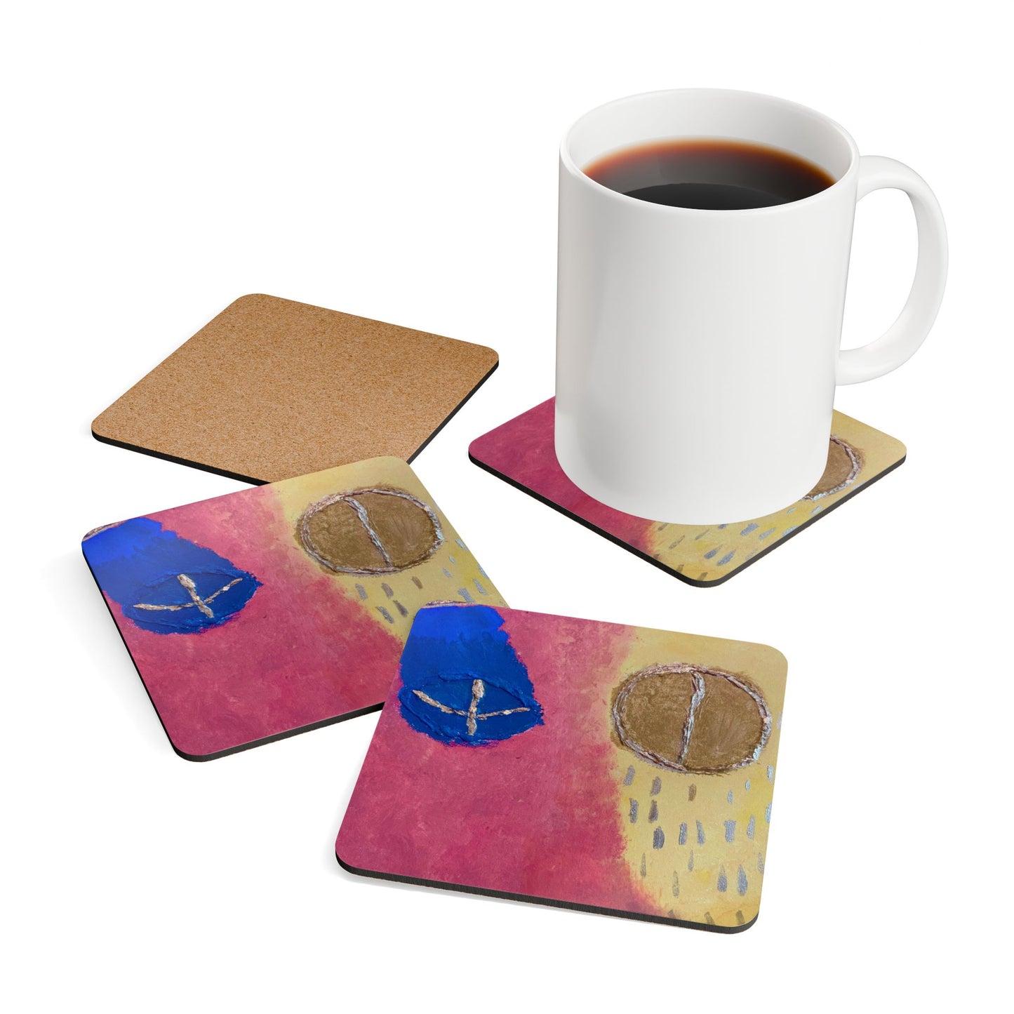 ScART (Scar Art) Coasters by Artist Amara Brown