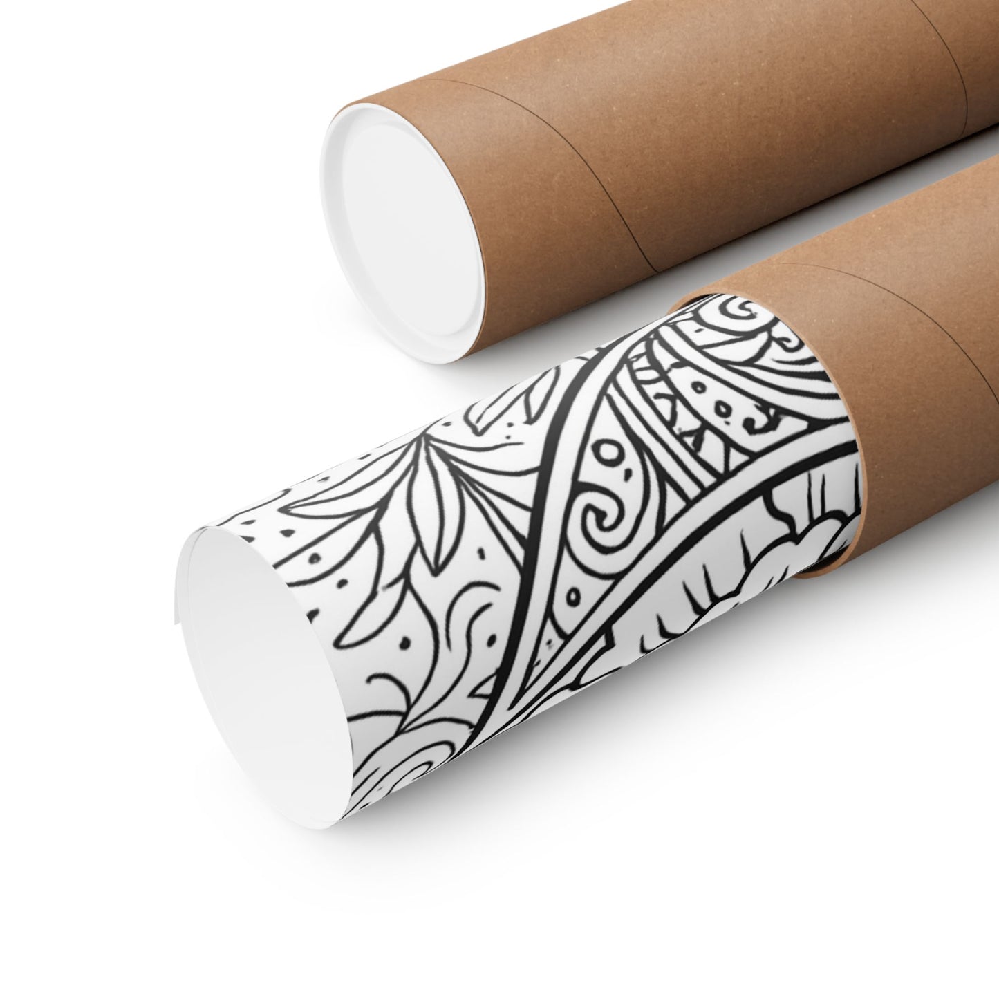 Colorable Crescent Moon Poster