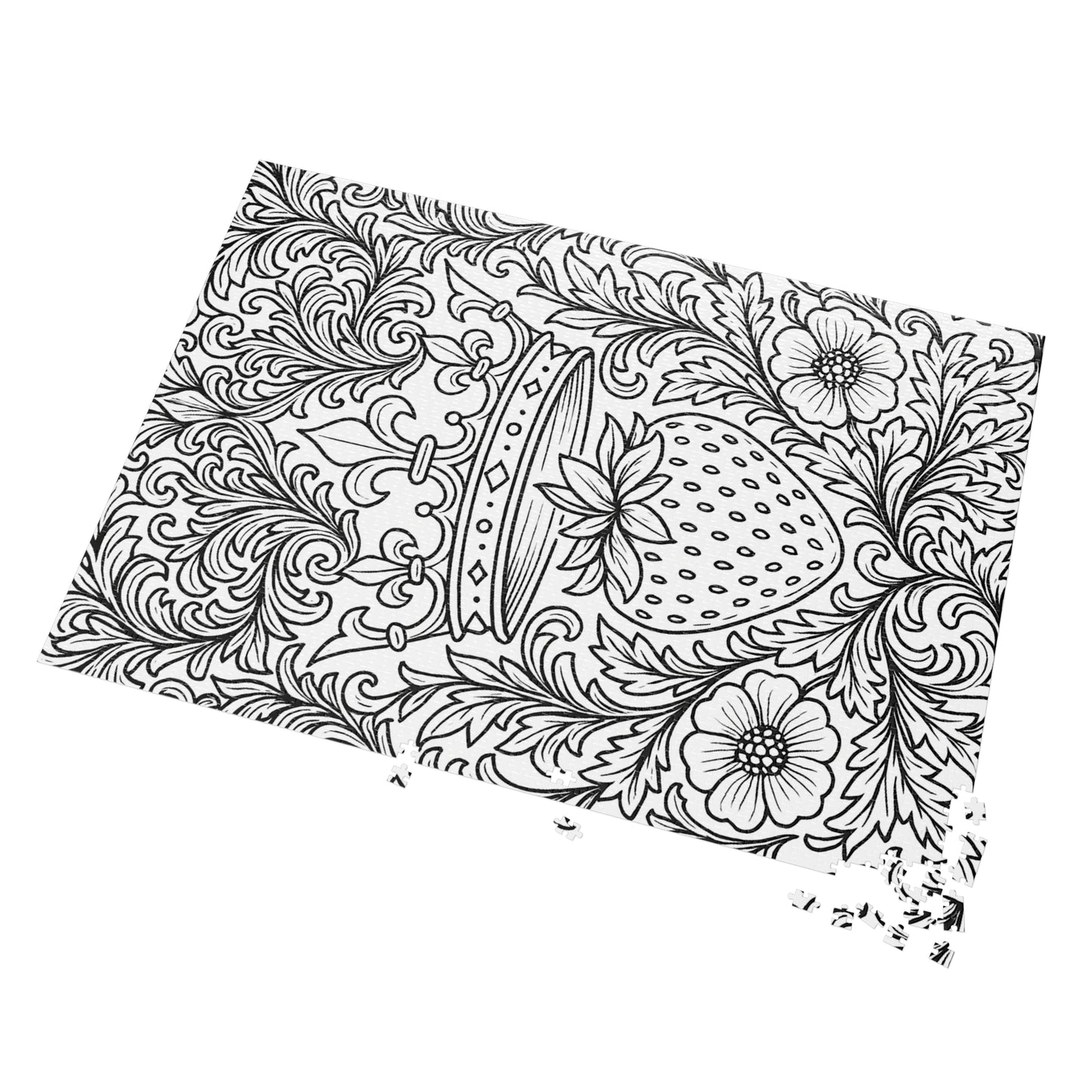 Jigsaw Puzzle: Crown and Strawberry