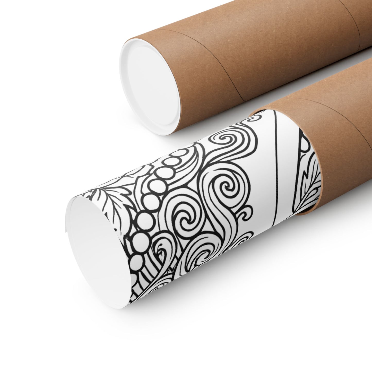 Colorable Unicorn and Pearls Poster