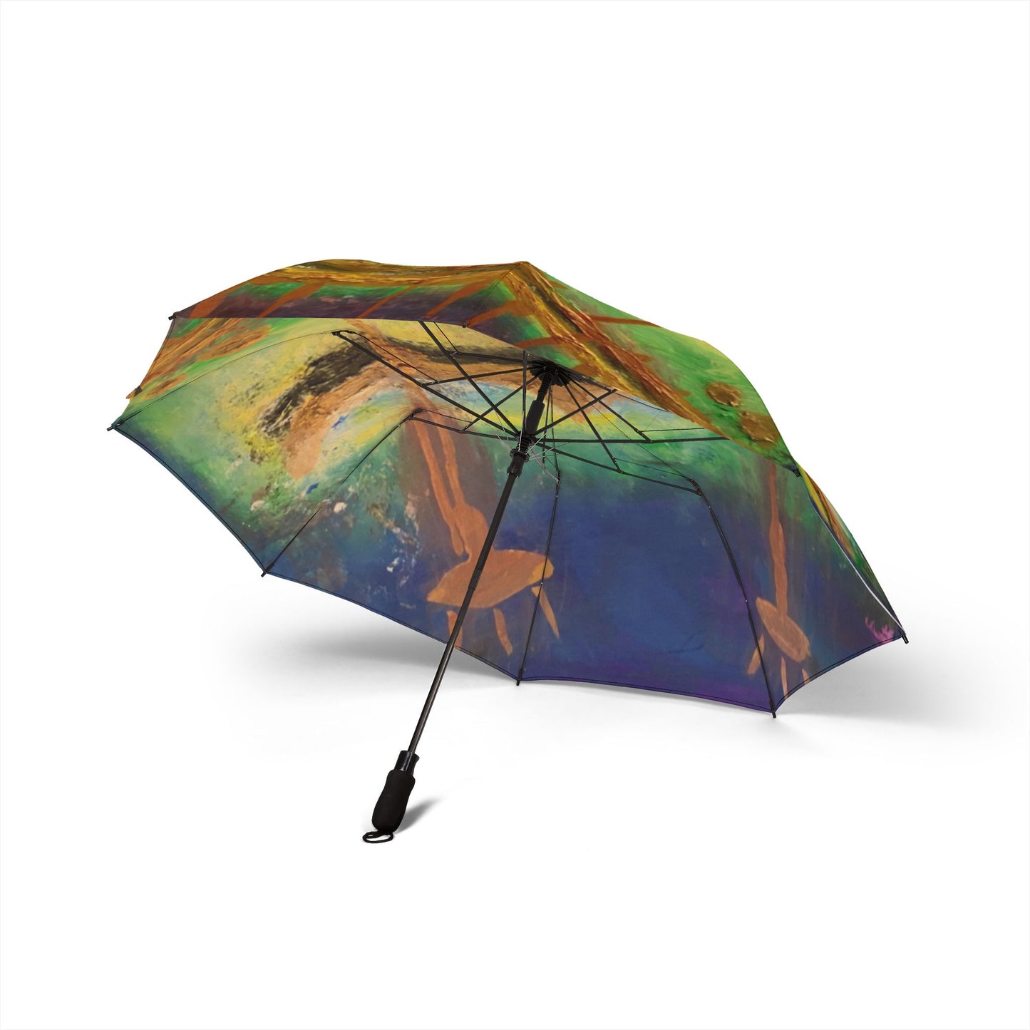 Vibrant Art Umbrella - featuring art from ScART - (Scar Art).  Artist: Idun-Cara Byers