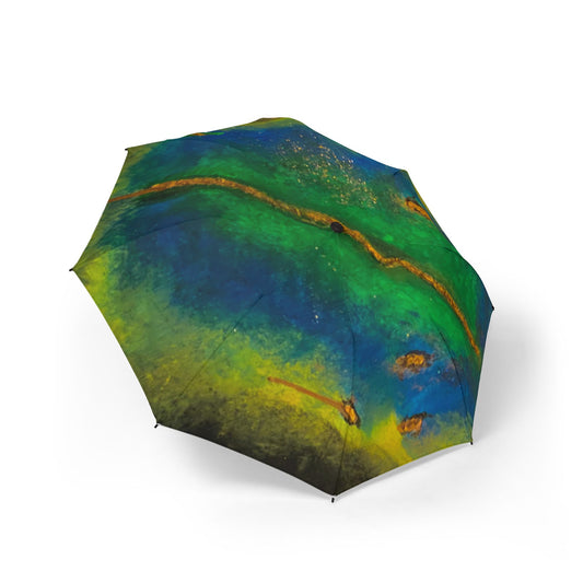Vibrant Art Umbrella - featuring art from ScART - (Scar Art).  Artist: Ginger Swaggerty