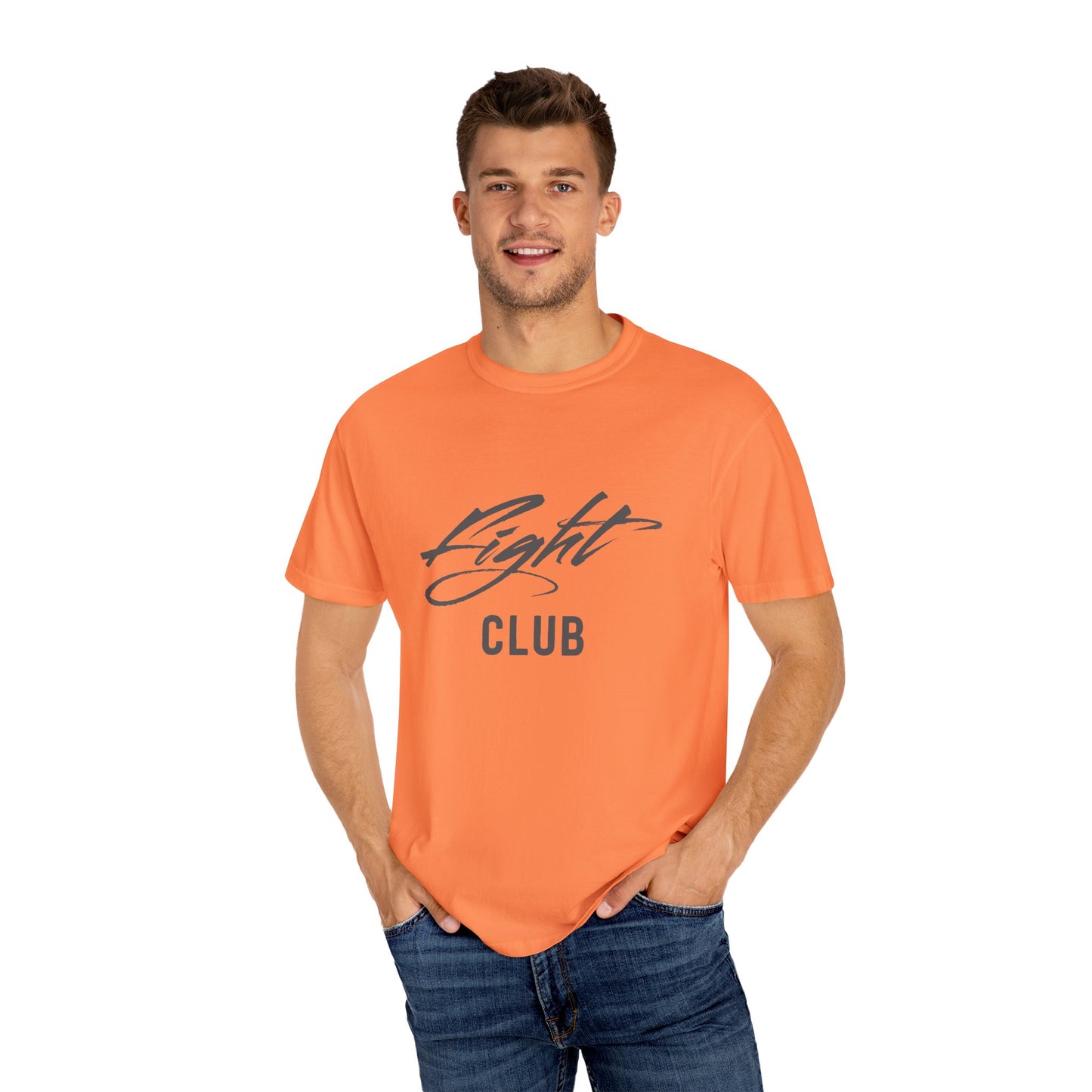 Fight Club Unisex Garment-Dyed T-shirt, Casual Wear, Gift for Movie Lovers, Trendy Outfit, Birthday Present, Comfortable Tee