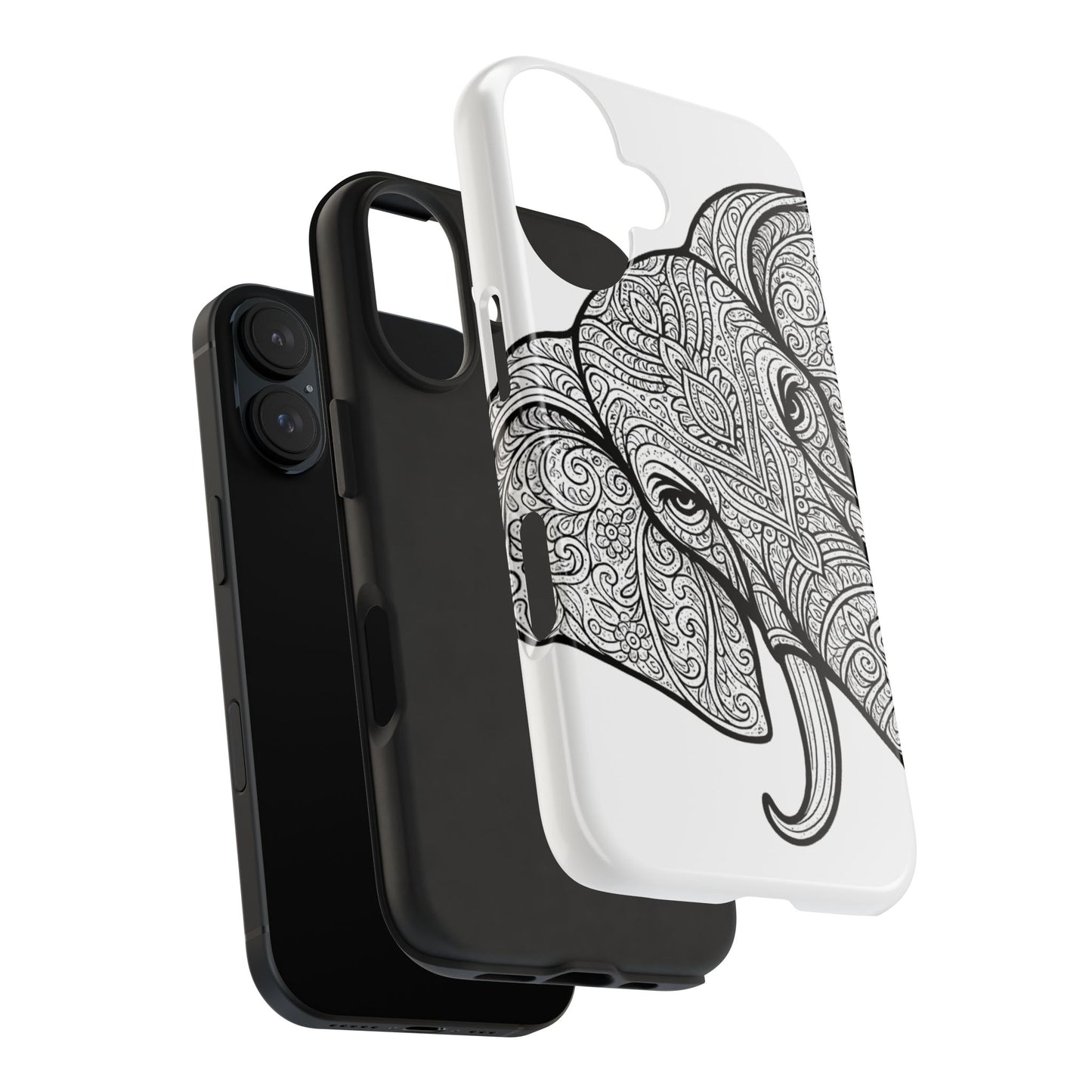 Elephant Design Tough Phone Cases | Tough Protective Cases for Animal Lovers, Gifts for Birthdays, Eco-Friendly, Artistic Phone Accessories