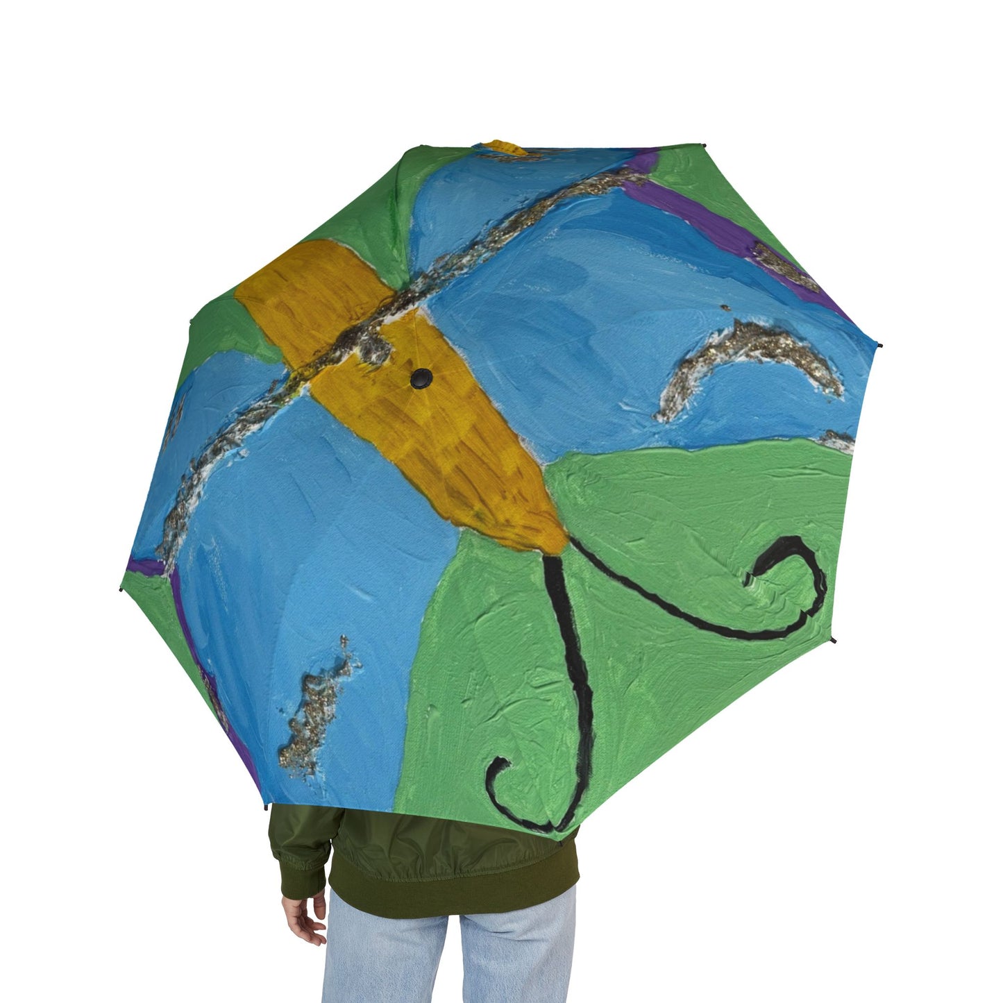 Vibrant Art Umbrella - featuring art from ScART - (Scar Art).  Artist: Jeanine Gabriel