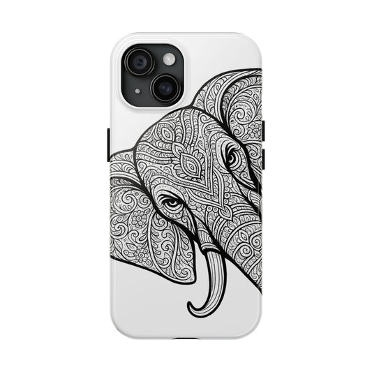 Elephant Design Tough Phone Cases | Tough Protective Cases for Animal Lovers, Gifts for Birthdays, Eco-Friendly, Artistic Phone Accessories