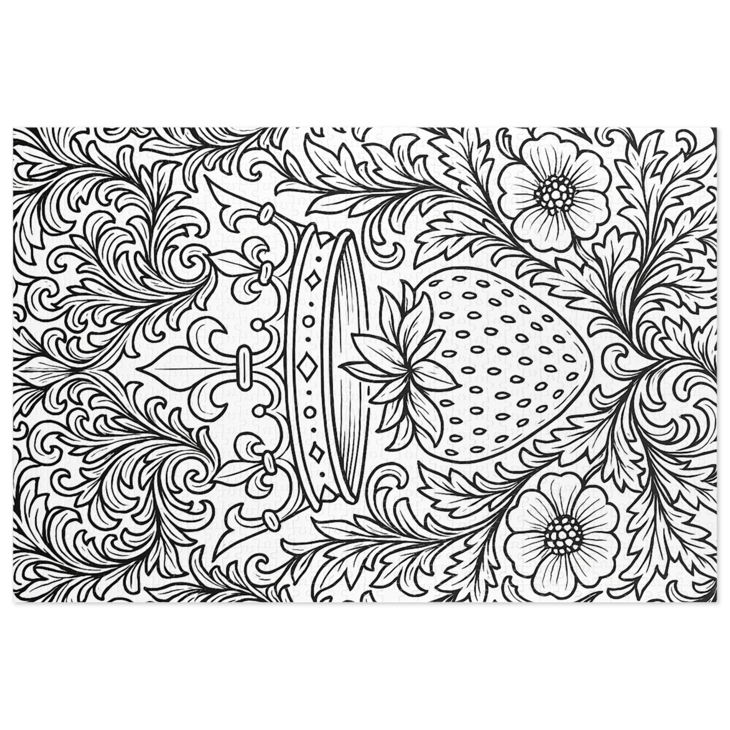 Jigsaw Puzzle: Crown and Strawberry