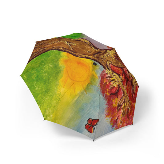 Vibrant Art Umbrella - featuring art from ScART - (Scar Art).  Artist:  Marie "From Darkness to Light"