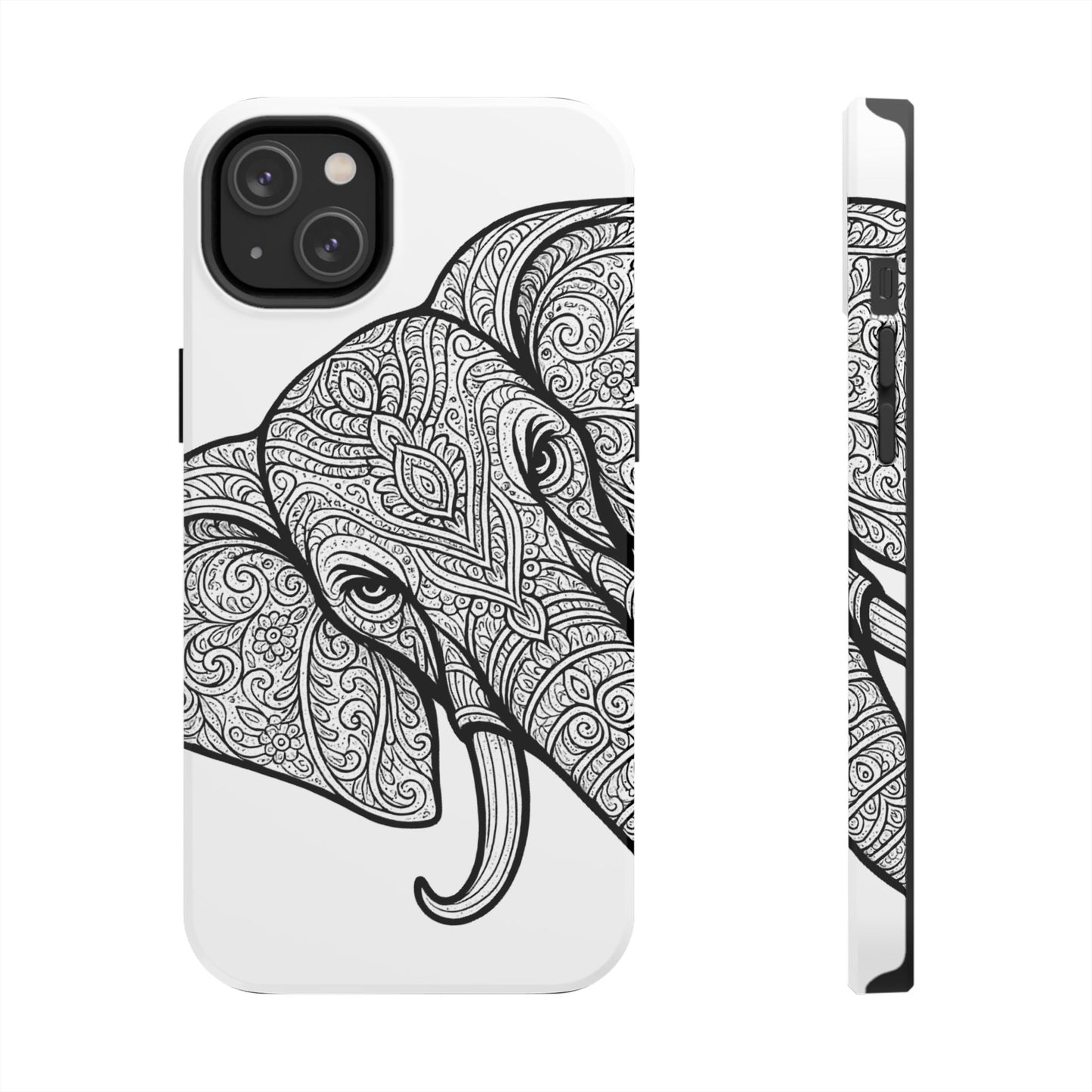 Elephant Design Tough Phone Cases | Tough Protective Cases for Animal Lovers, Gifts for Birthdays, Eco-Friendly, Artistic Phone Accessories