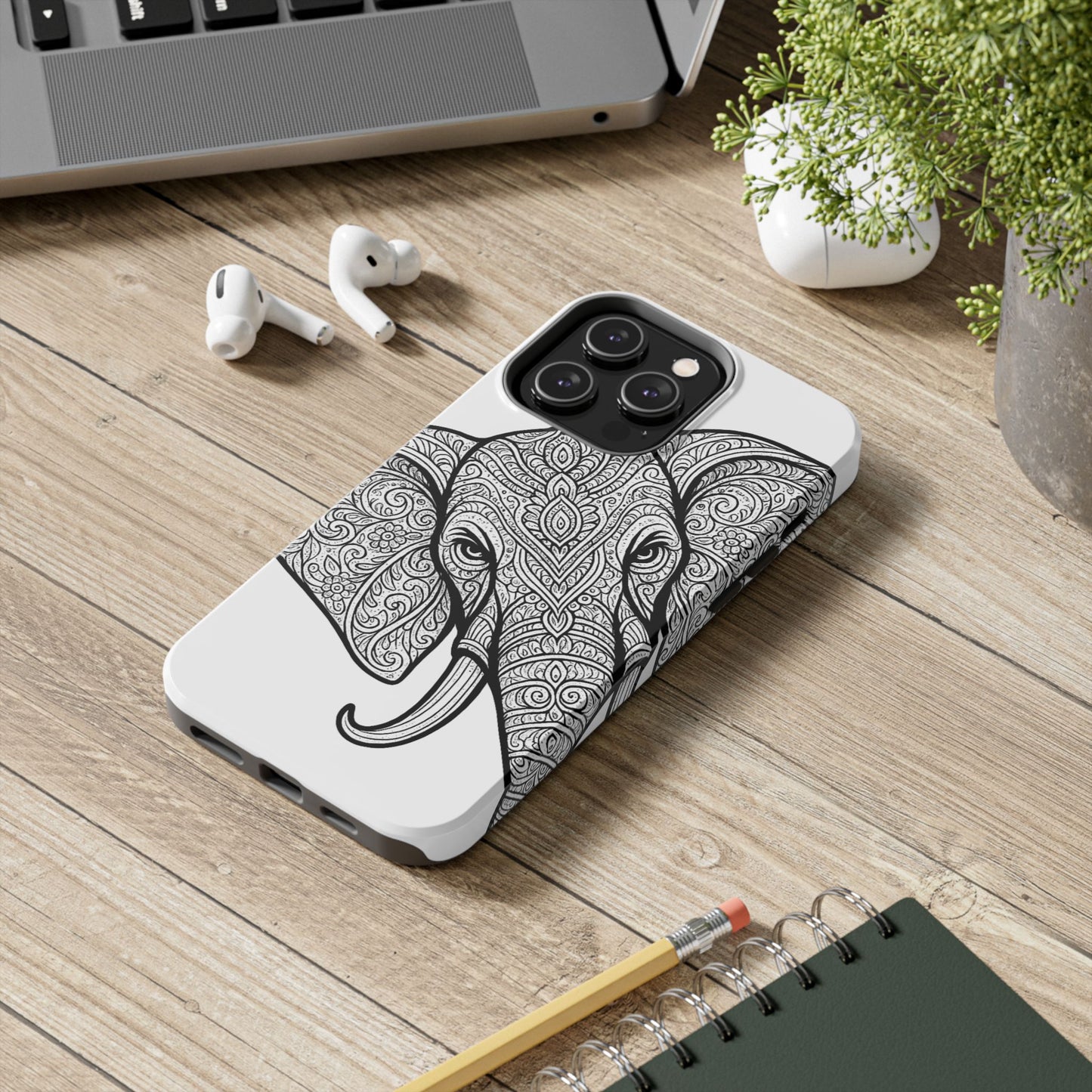 Elephant Design Tough Phone Cases | Tough Protective Cases for Animal Lovers, Gifts for Birthdays, Eco-Friendly, Artistic Phone Accessories