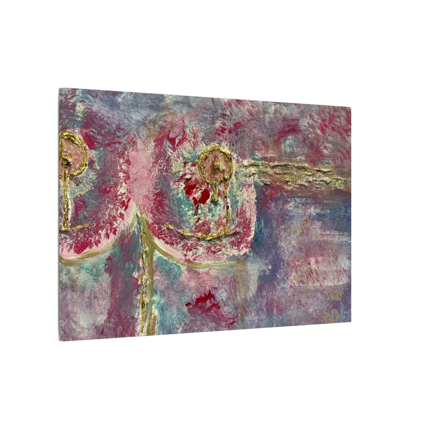 ScART (Scar Art) Canvas Print - painted by Rachel Giammolva titled "Pink is Beautiful"