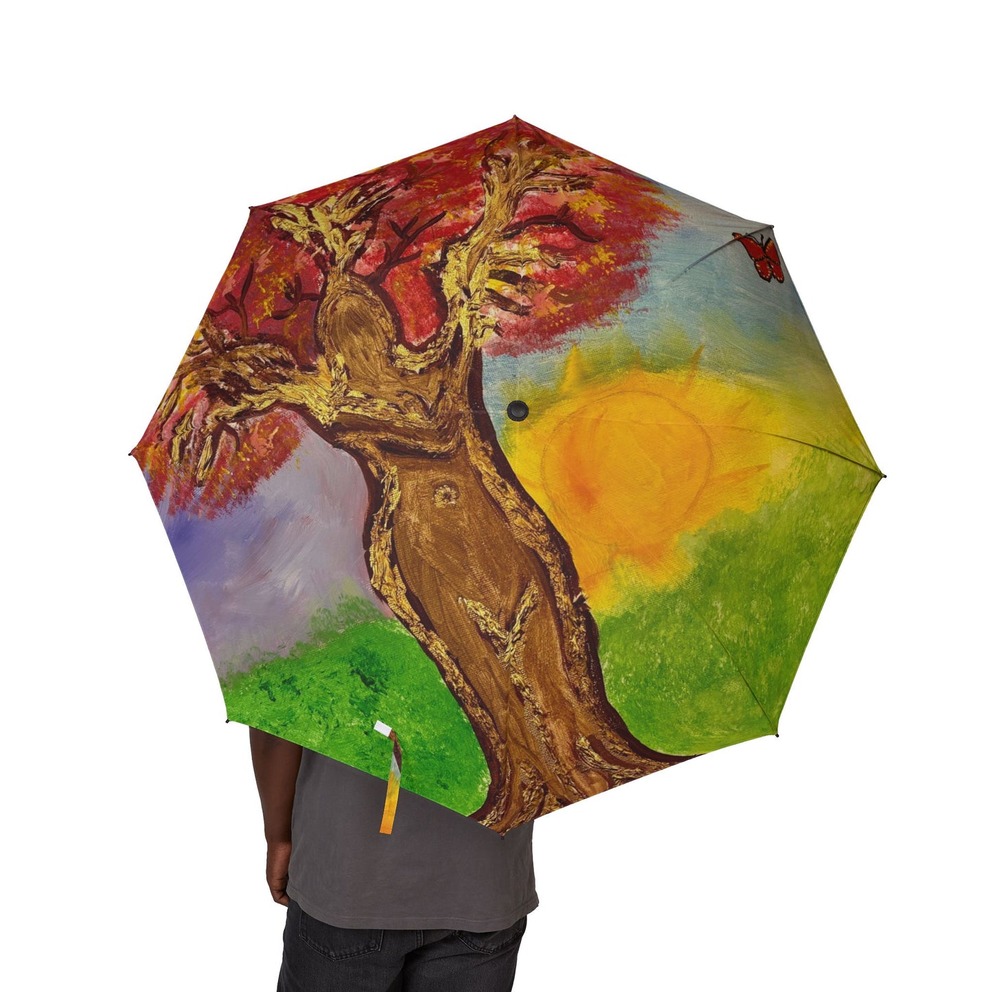 Vibrant Art Umbrella - featuring art from ScART - (Scar Art).  Artist:  Marie "From Darkness to Light"