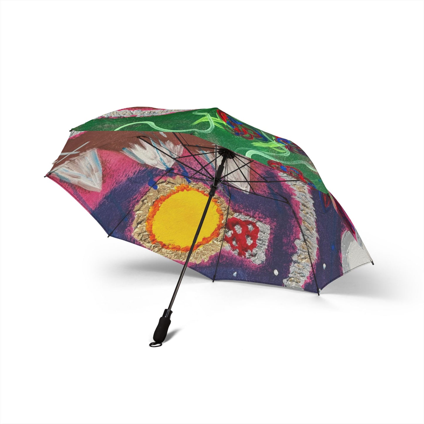 Vibrant Art Umbrella - featuring art from ScART - (Scar Art).  Artist: Melanie Barkley