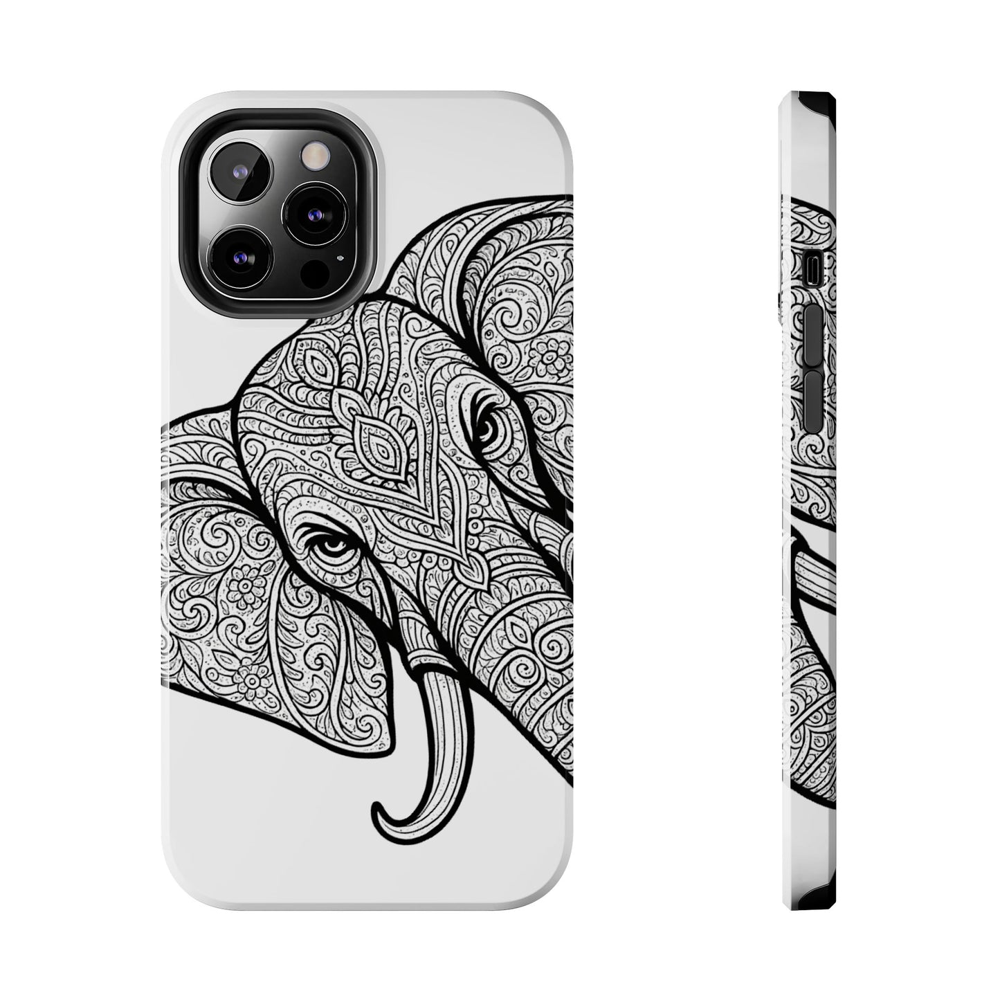 Elephant Design Tough Phone Cases | Tough Protective Cases for Animal Lovers, Gifts for Birthdays, Eco-Friendly, Artistic Phone Accessories