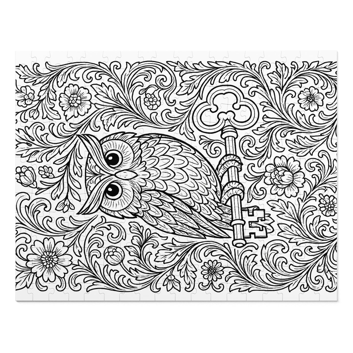 Jigsaw Puzzle: Owl and Key