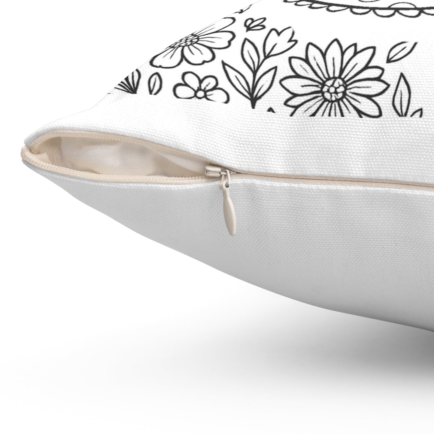 Alpha Xi Delta BetXi Bear Pillow — Floral DIY Decorative Square Pillow