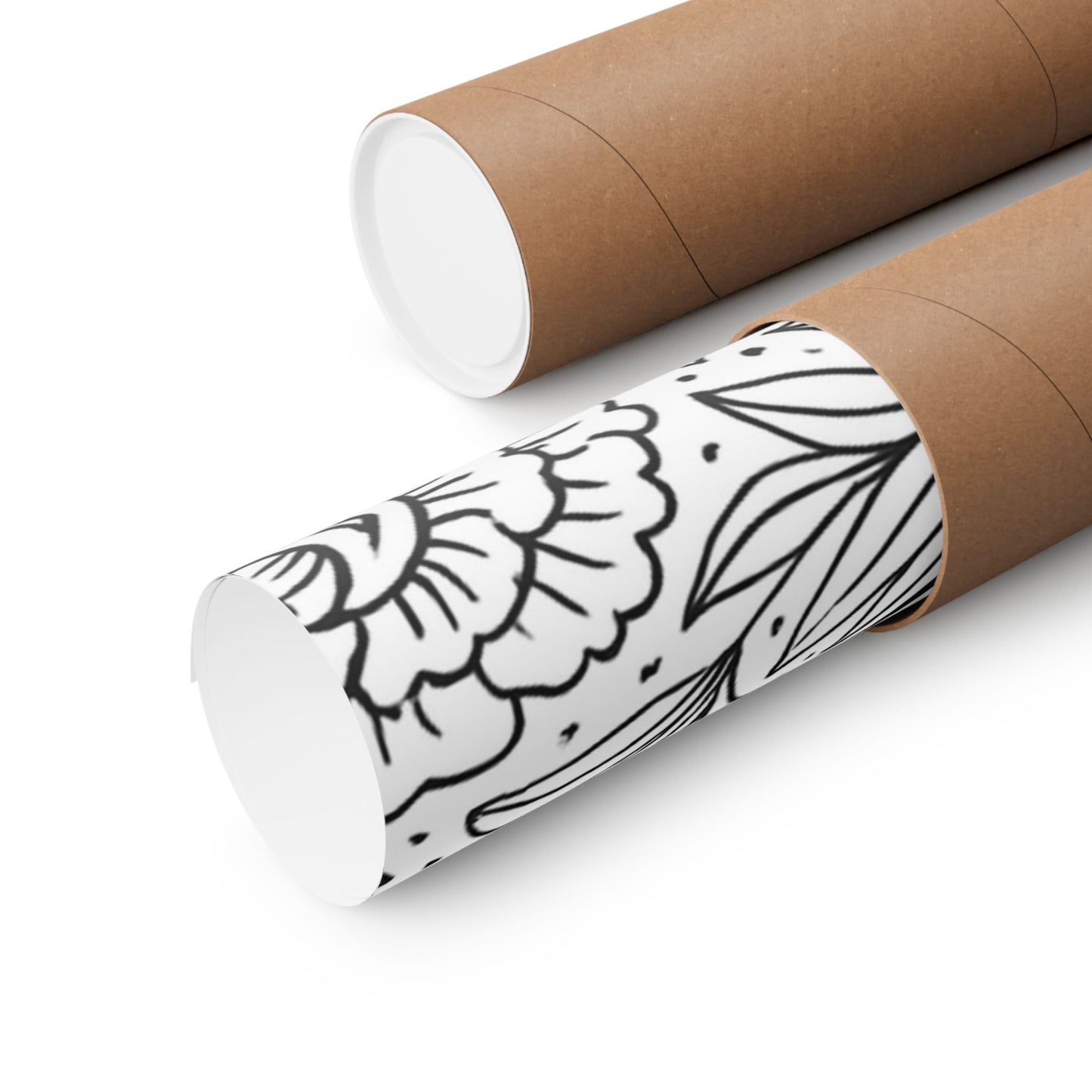 Colorable Crescent Moon Poster