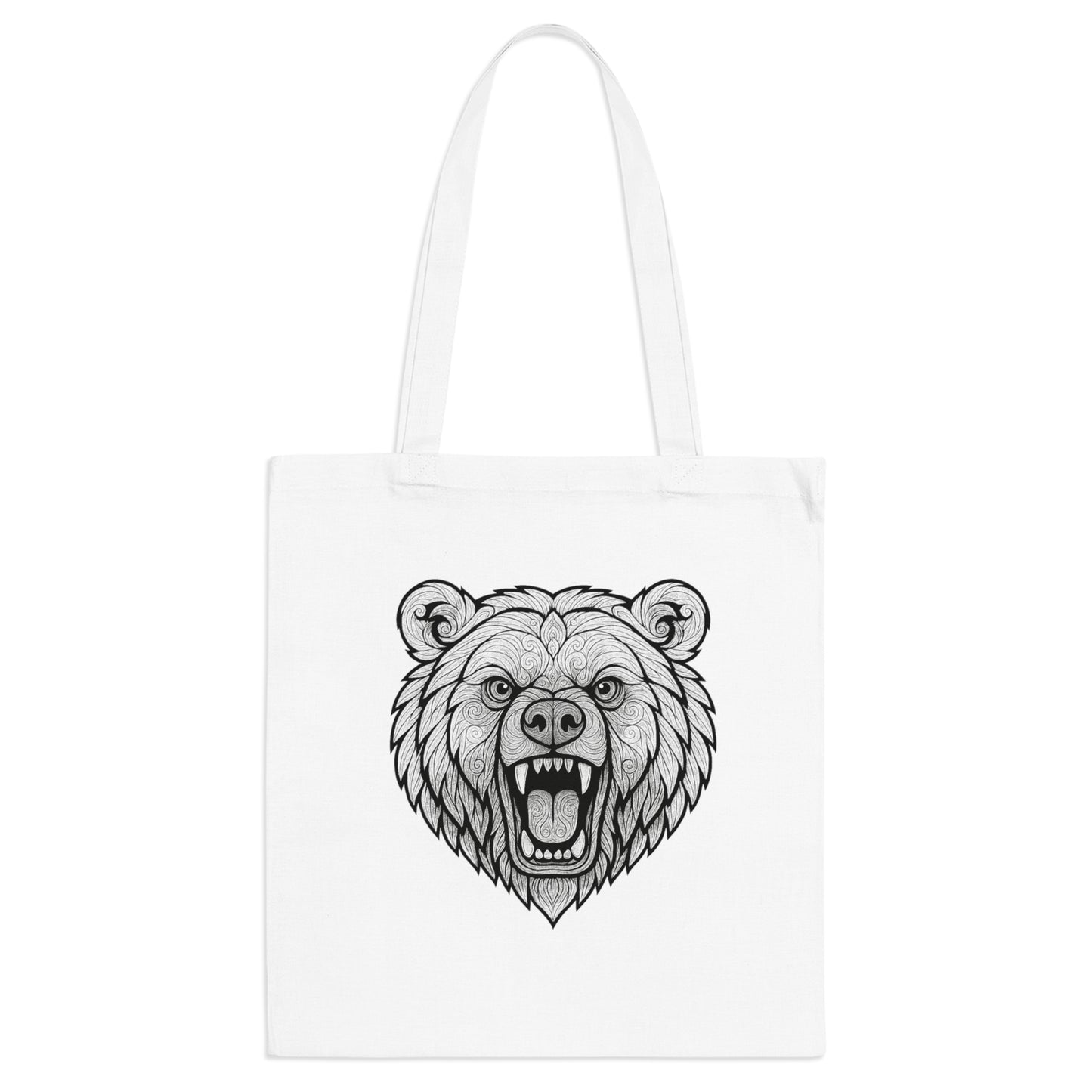 Ole Miss Rebel Bear Tote Bag, Eco-Friendly Shopping Bag, Wild Animal Lover Gift, Festival Carry-All, Beach Bag, Hiking Accessory, Nature Enthusiast
