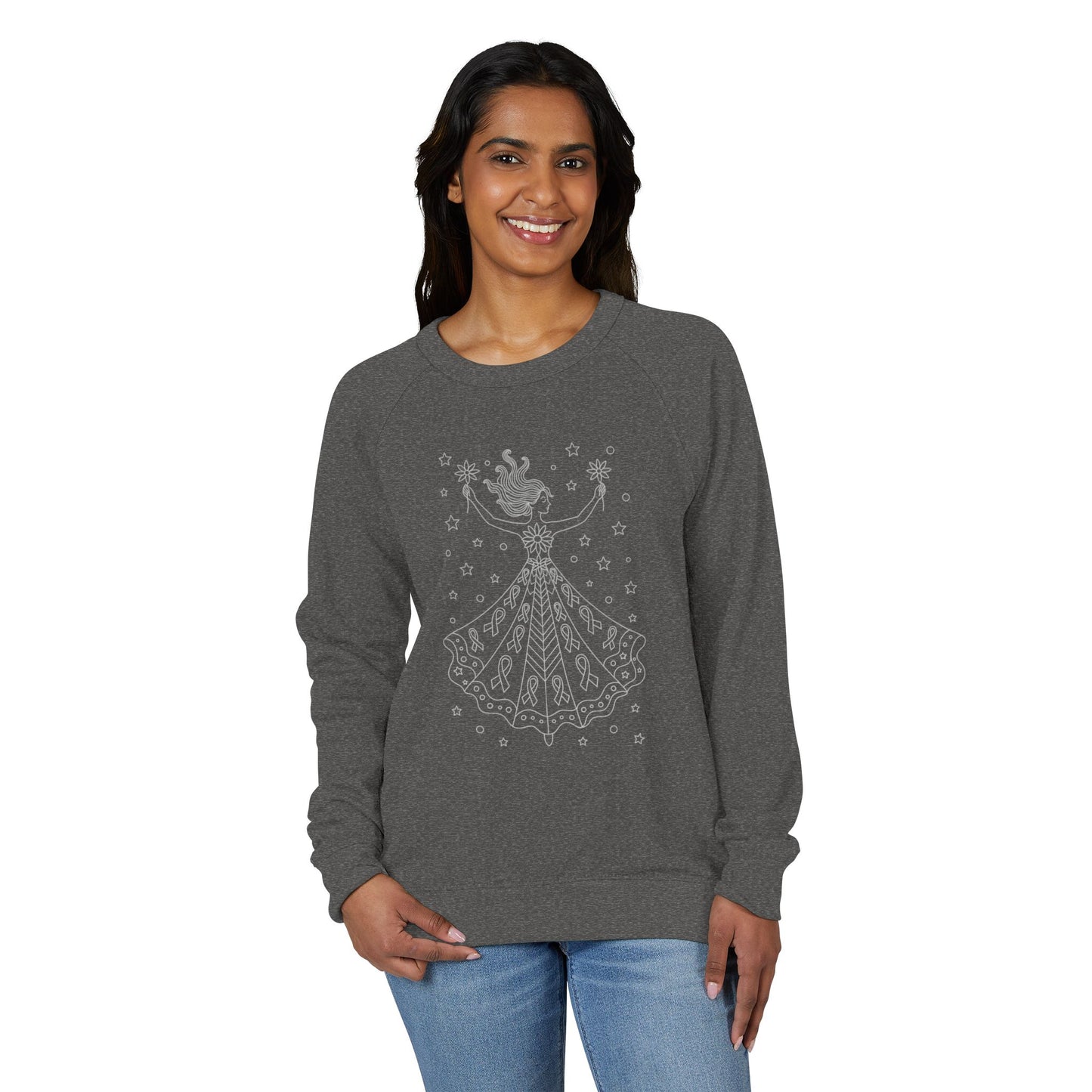 Whimsical Princess Crewneck Sweatshirt, Cozy Fashion, Unique Gift for Kids and Adults, Birthday Gift, Fall/Winter Style