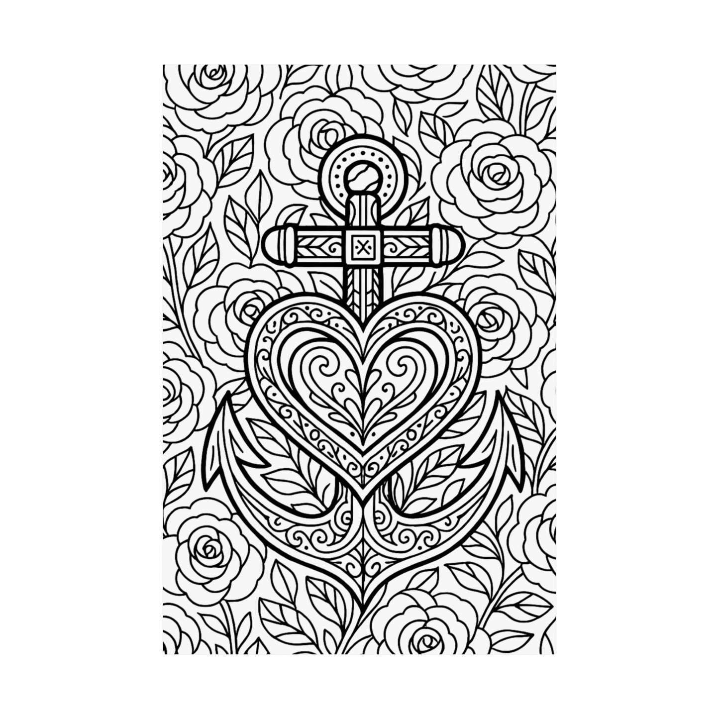 Colorable Anchor Poster