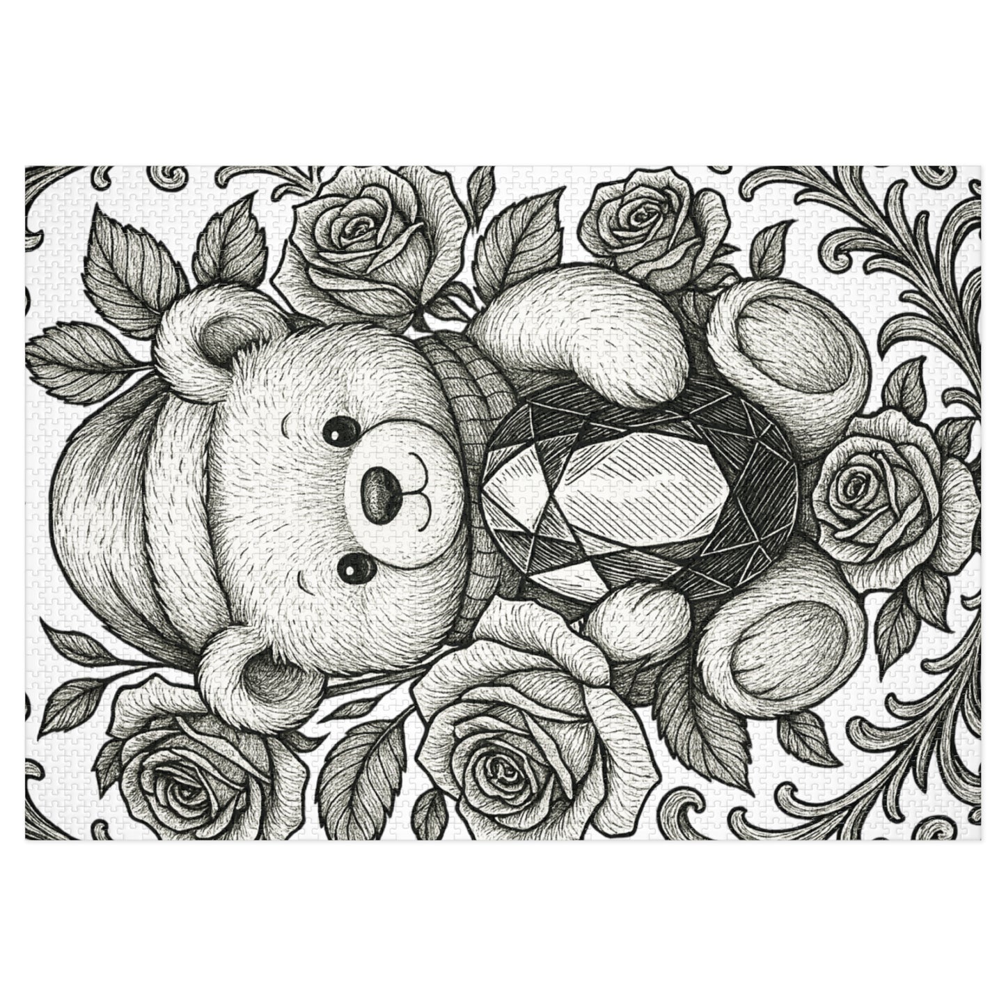 Jigsaw Puzzle: Phi Sigma Sigma Bear and Sapphire