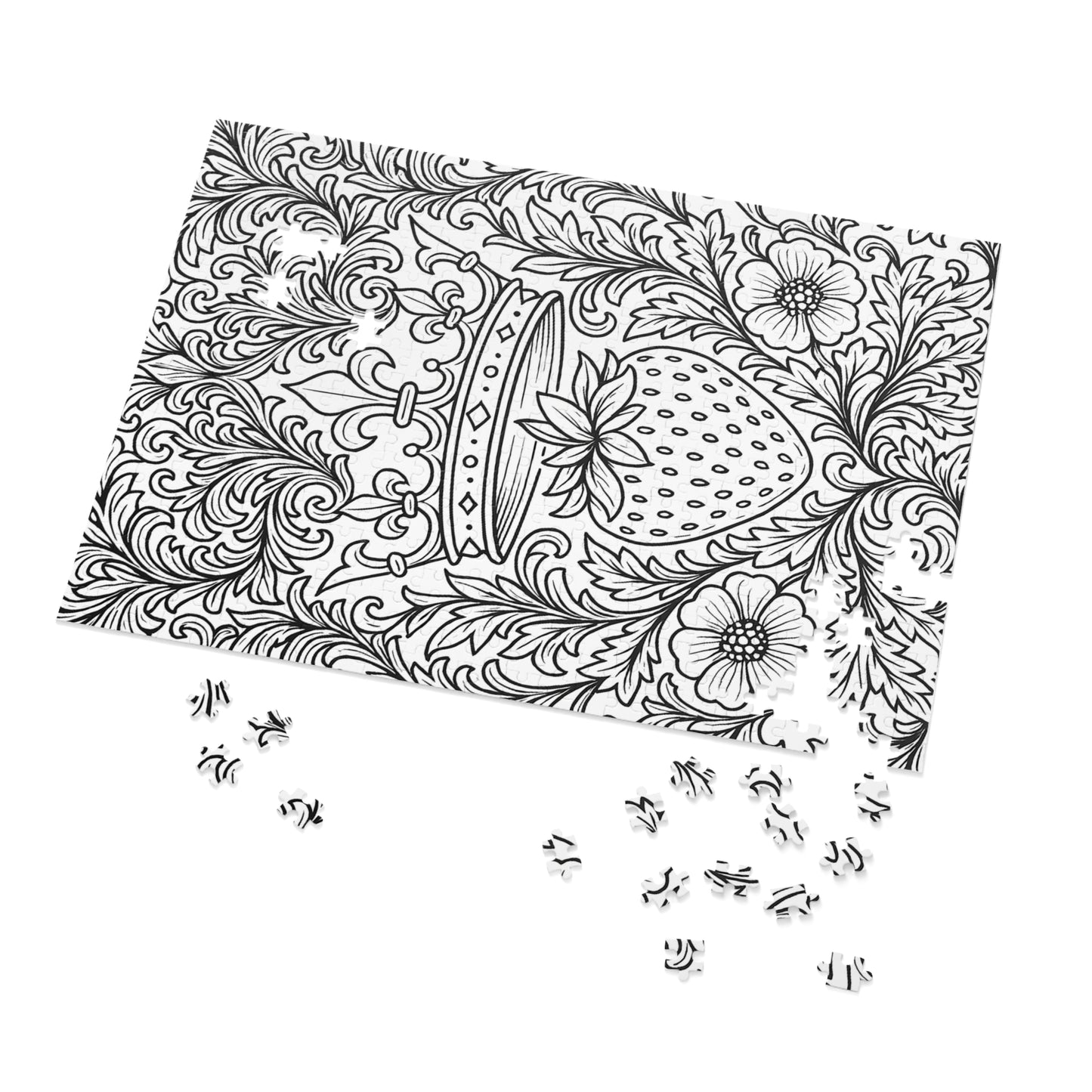 Jigsaw Puzzle: Crown and Strawberry