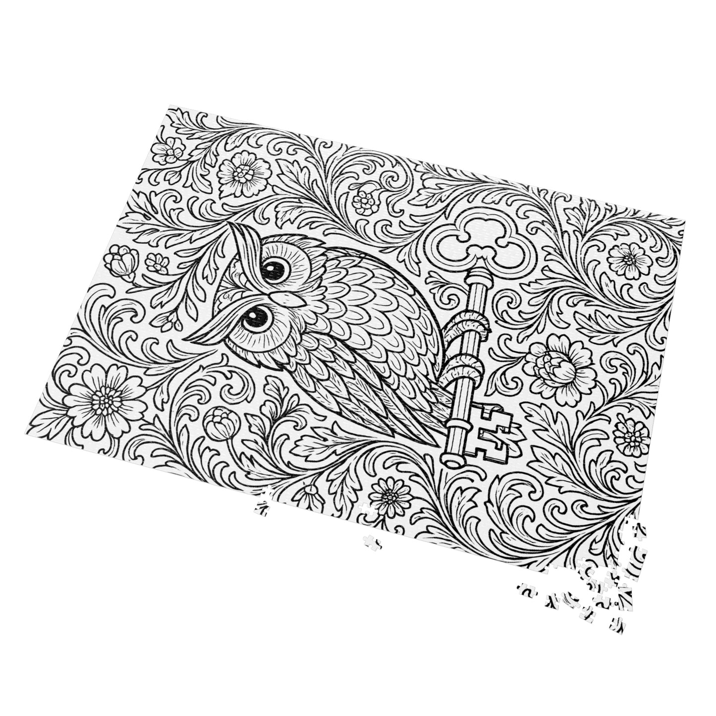 Jigsaw Puzzle: Owl and Key