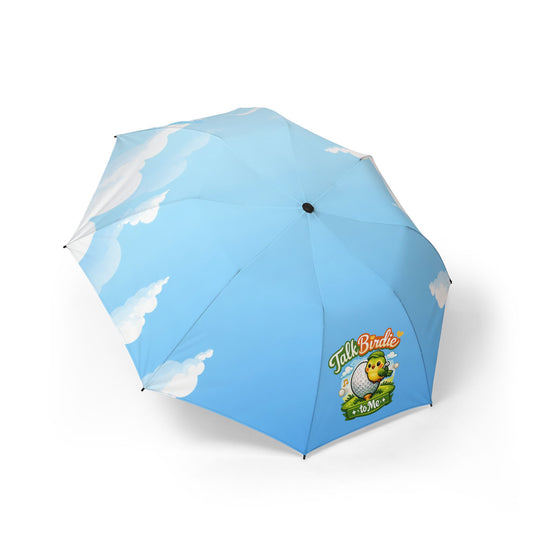 'Talk Birdie to Me' Foldable Sky-Print Umbrella —