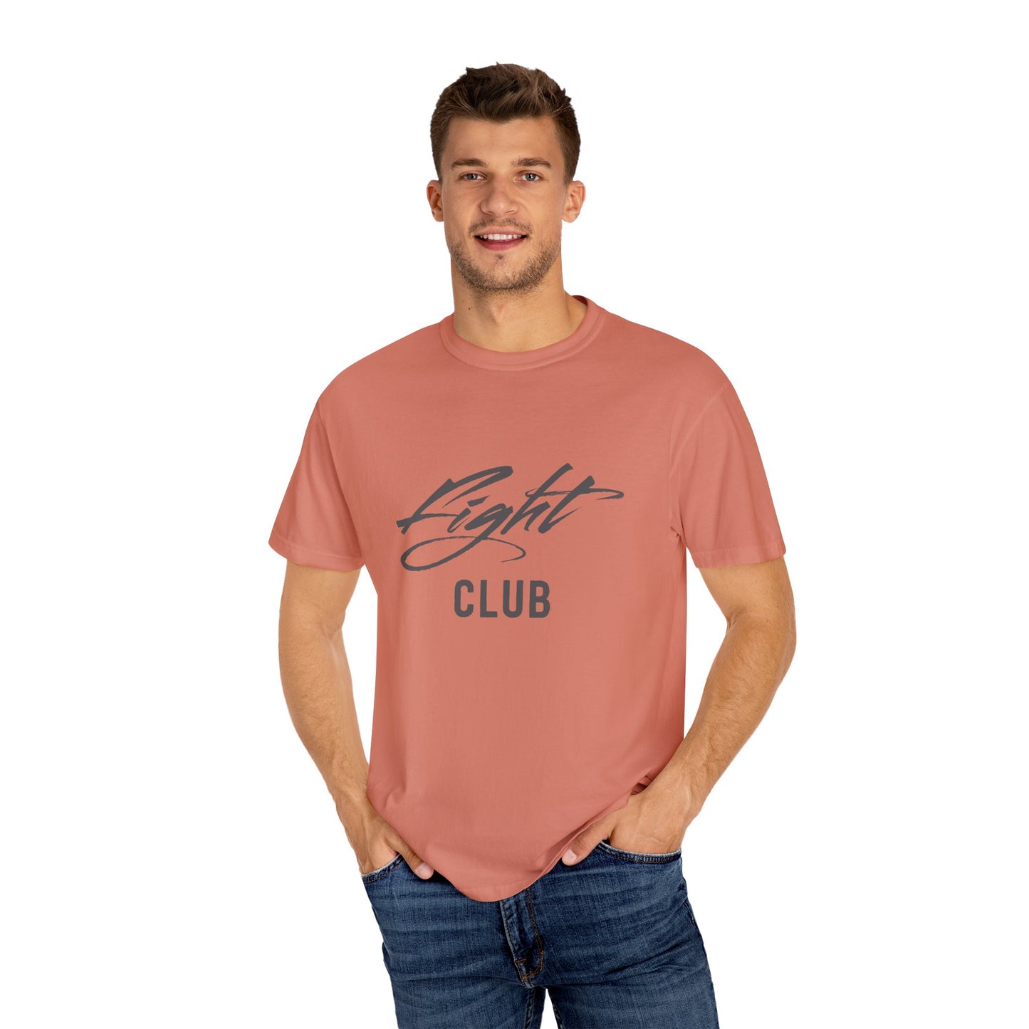 Fight Club Unisex Garment-Dyed T-shirt, Casual Wear, Gift for Movie Lovers, Trendy Outfit, Birthday Present, Comfortable Tee