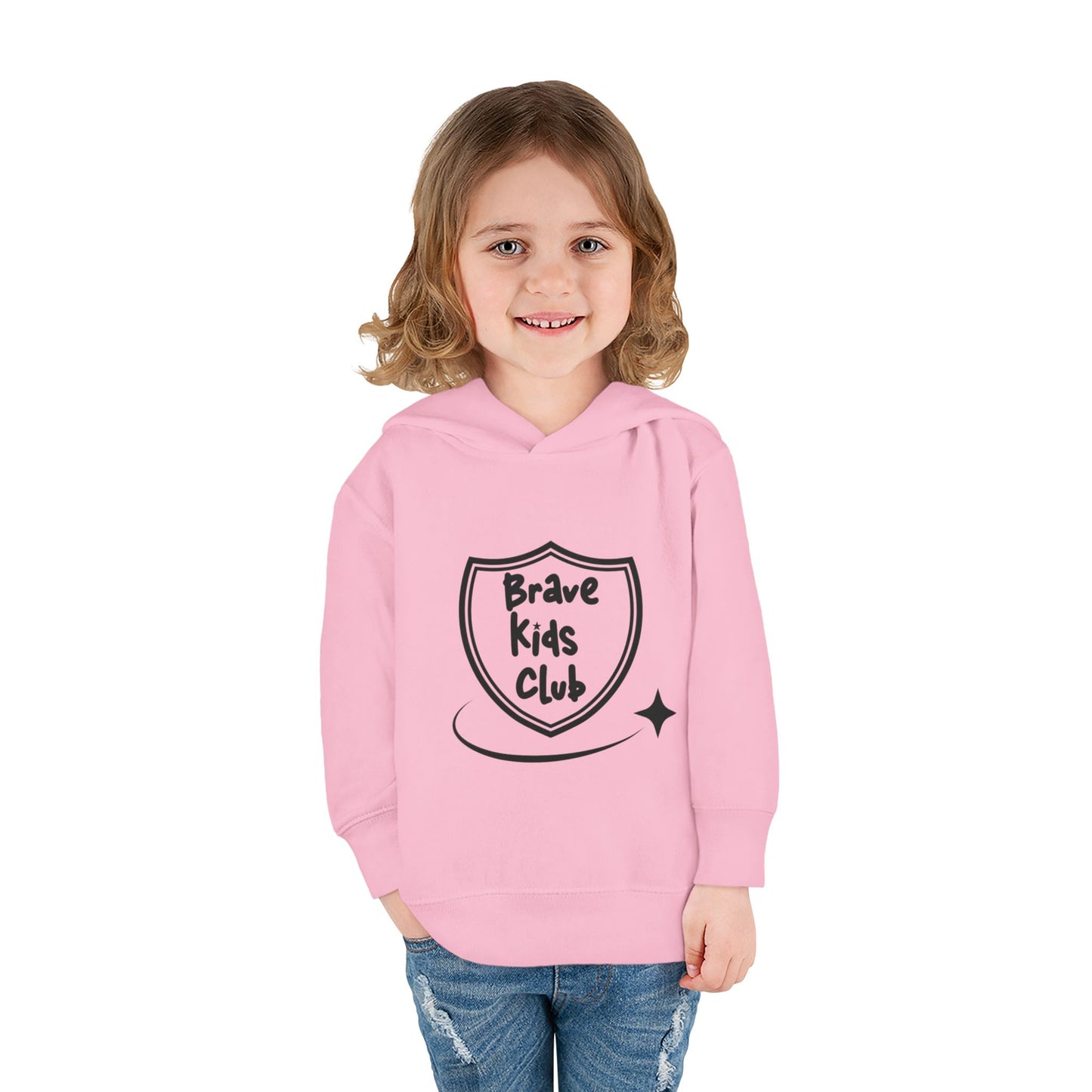 BRAVE KIDS CLUB Hoodie, Cute Kids Fleece Pullover, Toddler Clothing, Gift for Kids, Family Matching Outfit, Playful Style