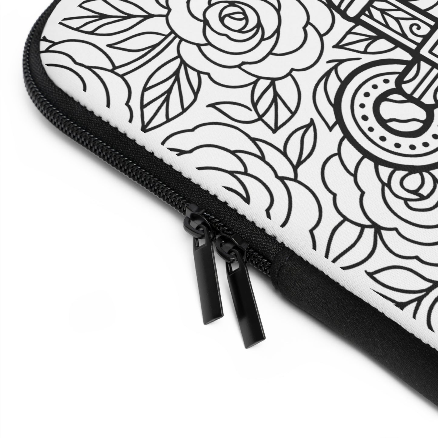 Delta Gamma Anchor Laptop Sleeve — Black & White Decorative Protective Case