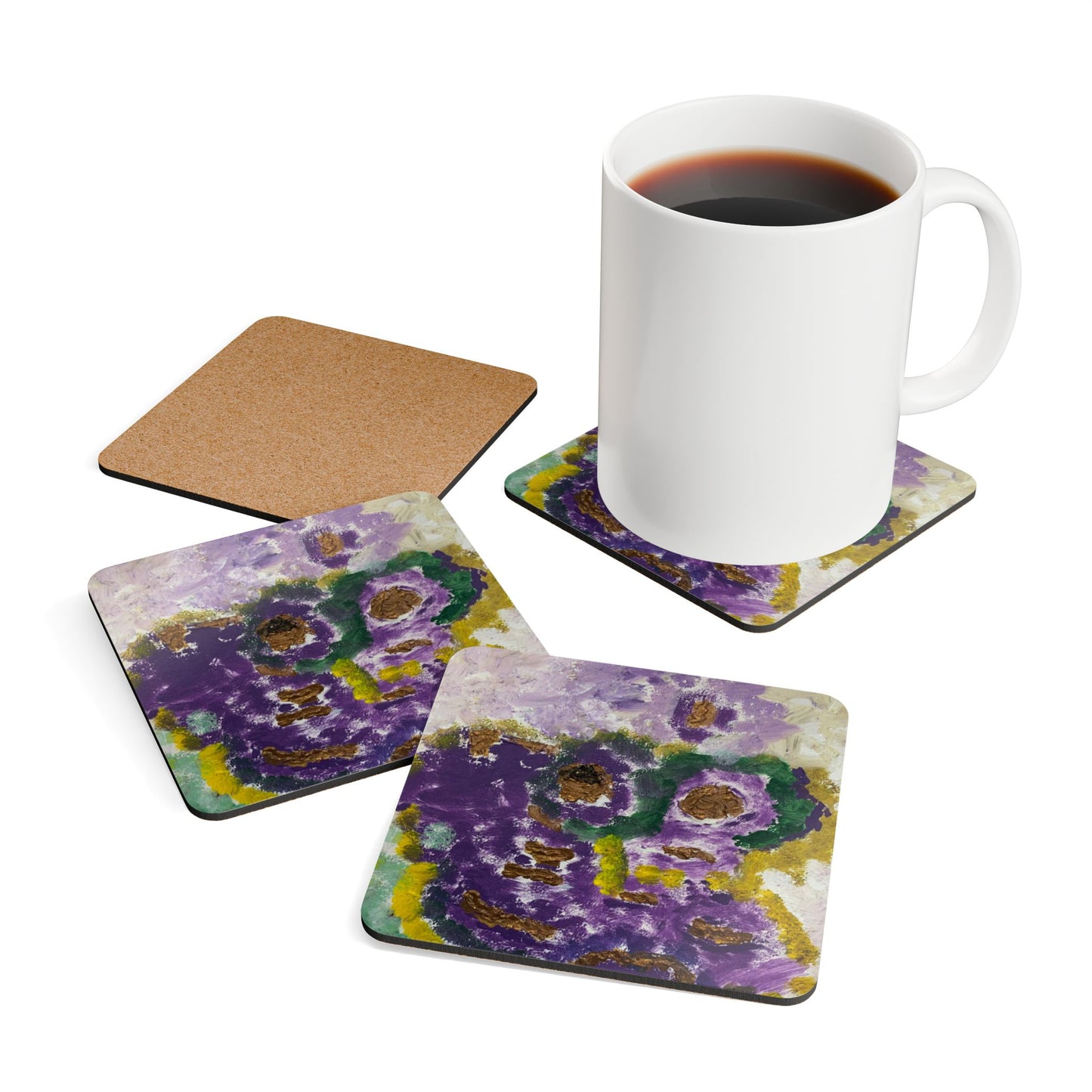 ScART (Scar Art) Coasters by artist Paula Ogden